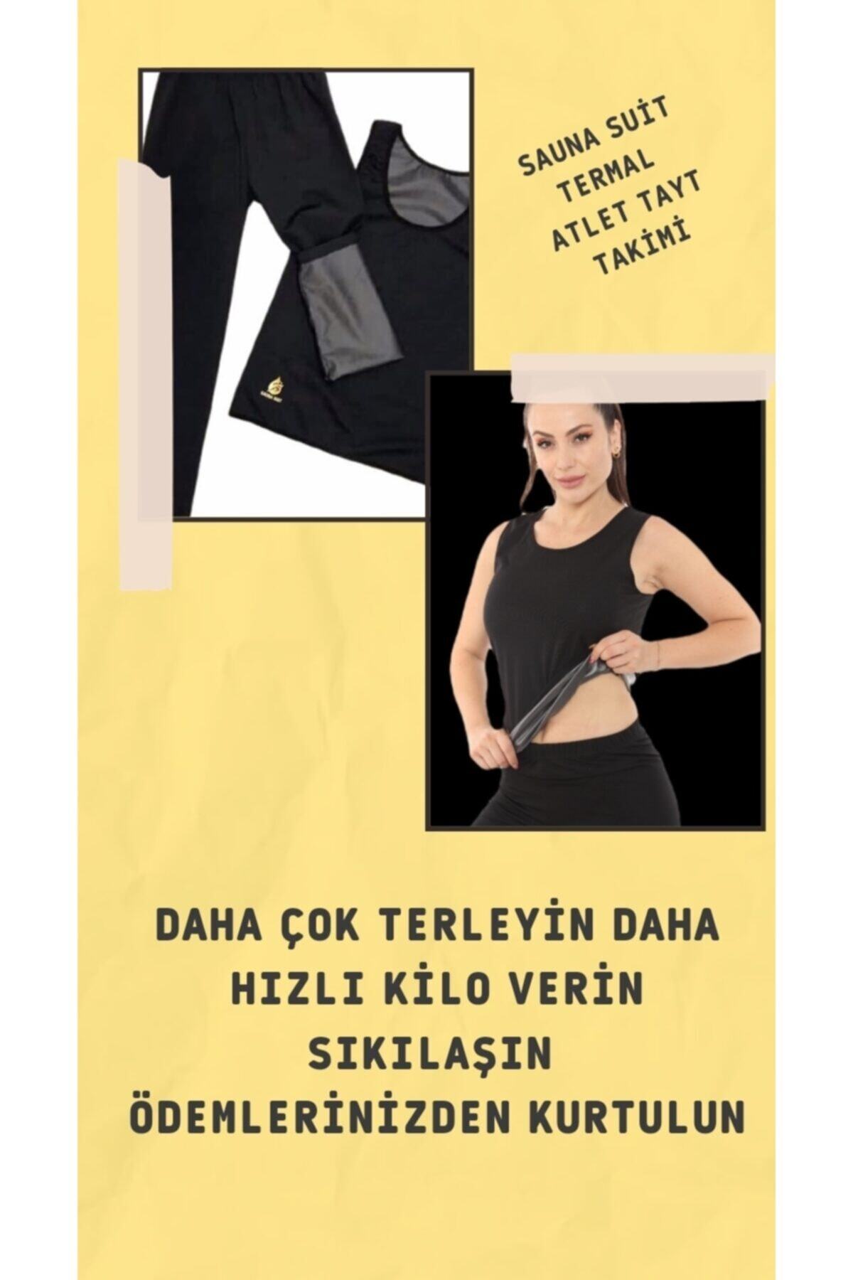 crıtıcman Unisex%100 Orijinal Termal Sauna Terleten Atlet Ve Tayt Korse Takımı