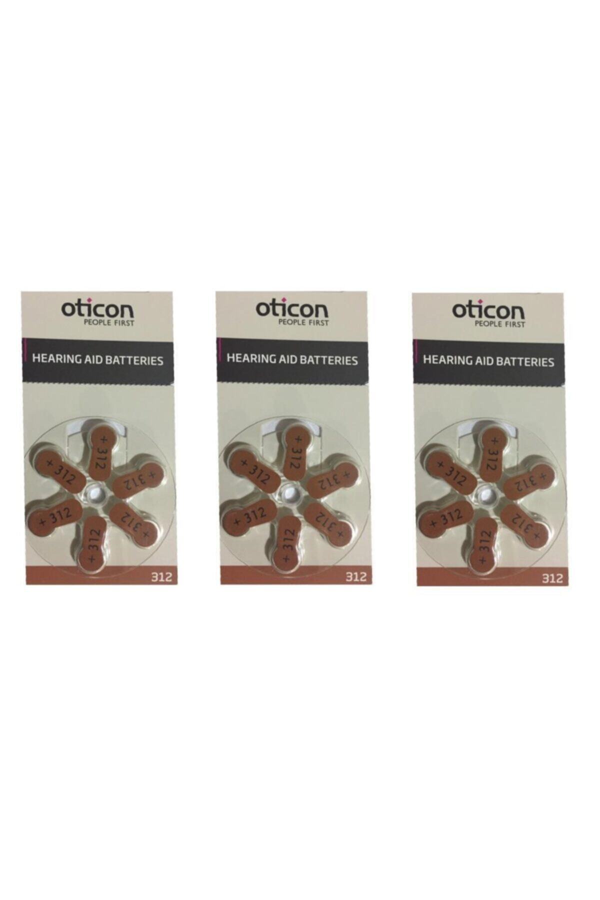 Varta Oticon Işitme Cihazı Pili 6lı No:312 Toplam 3x6=18 Adet