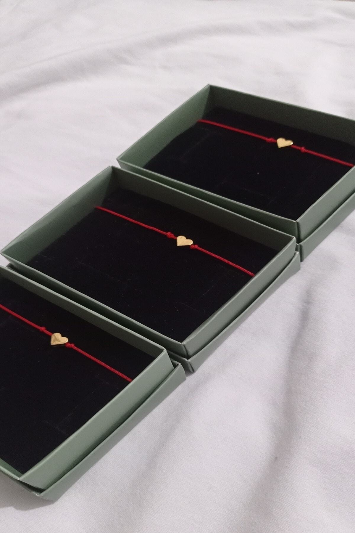 R.M. Store 3'lü Arkadaşlık Bilekliği Kalpli Bileklik Ip Bileklik