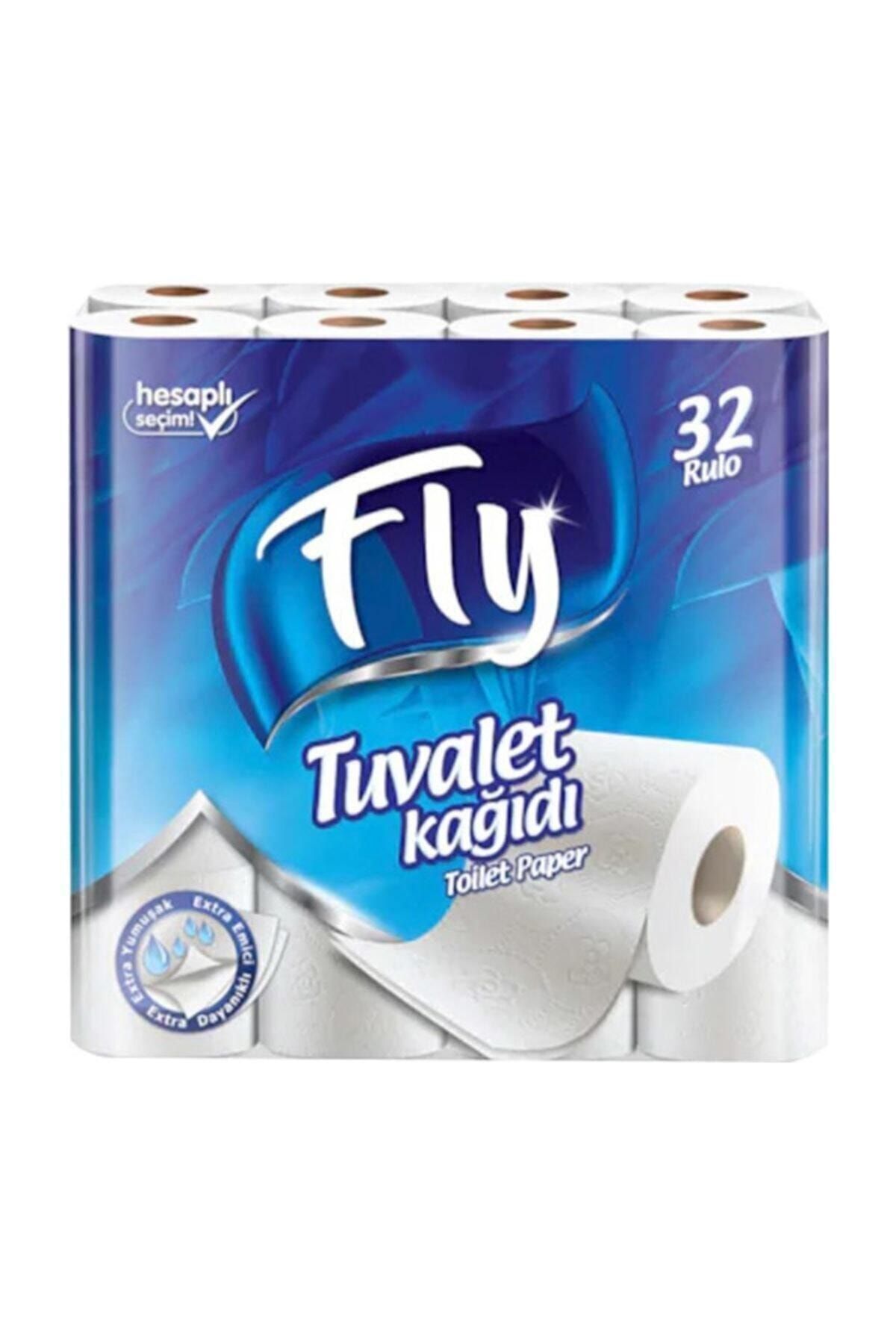 Flying Goose Fly Naturel Tuvalet Kağıdı Çift Katlı 32 Rulo 3 Adet