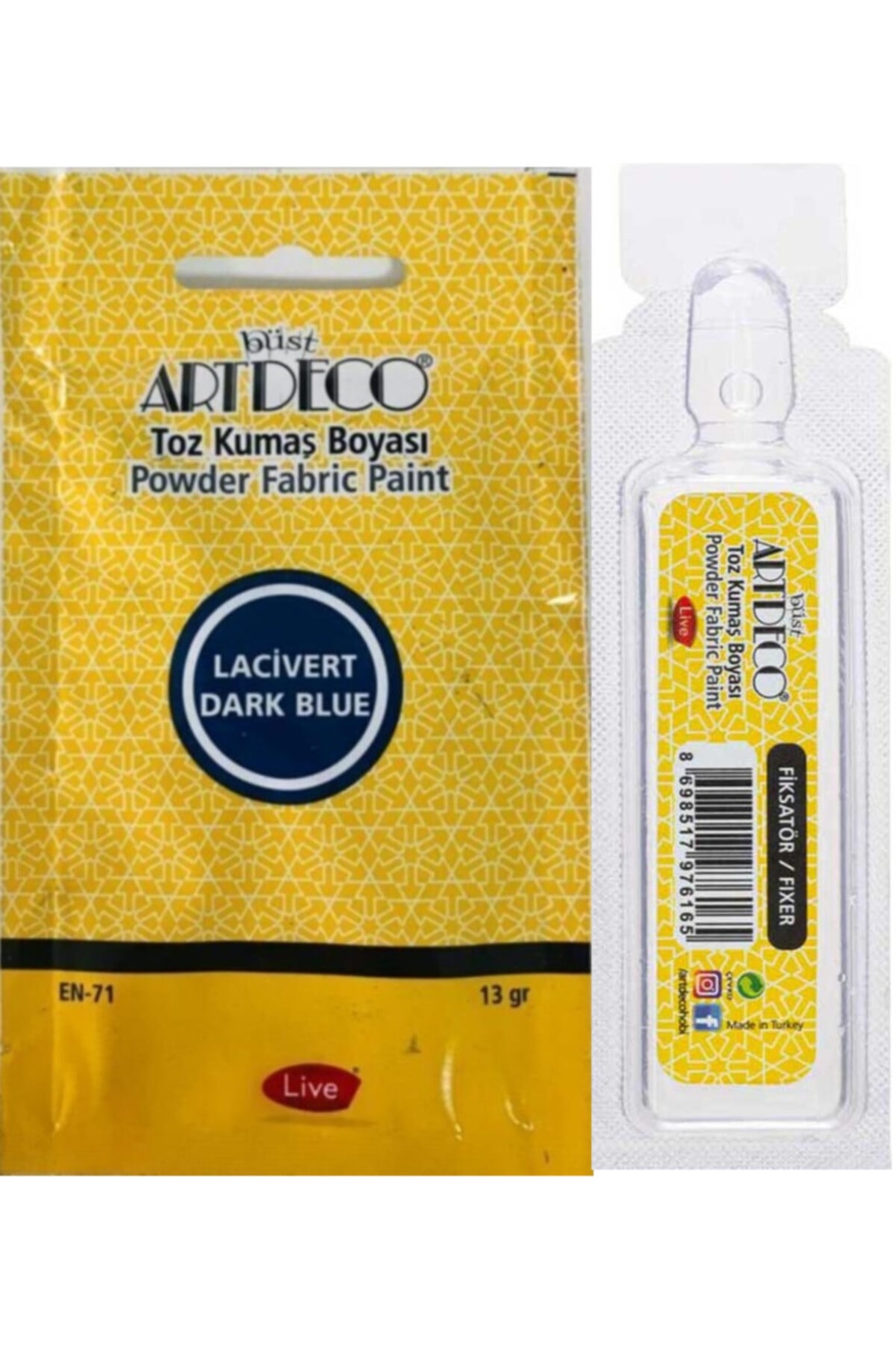 Artdeco Toz Kumaş Boyası Lacivert