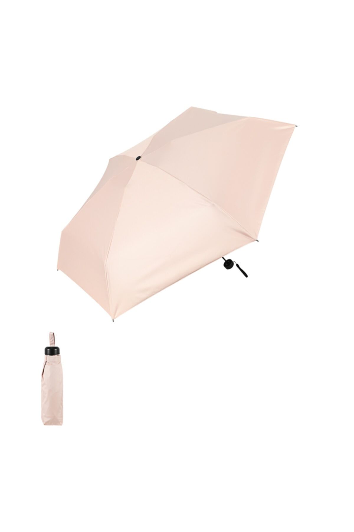 Miniso Beş Katlı Güneş Koruyucu Şemsiye Pembe