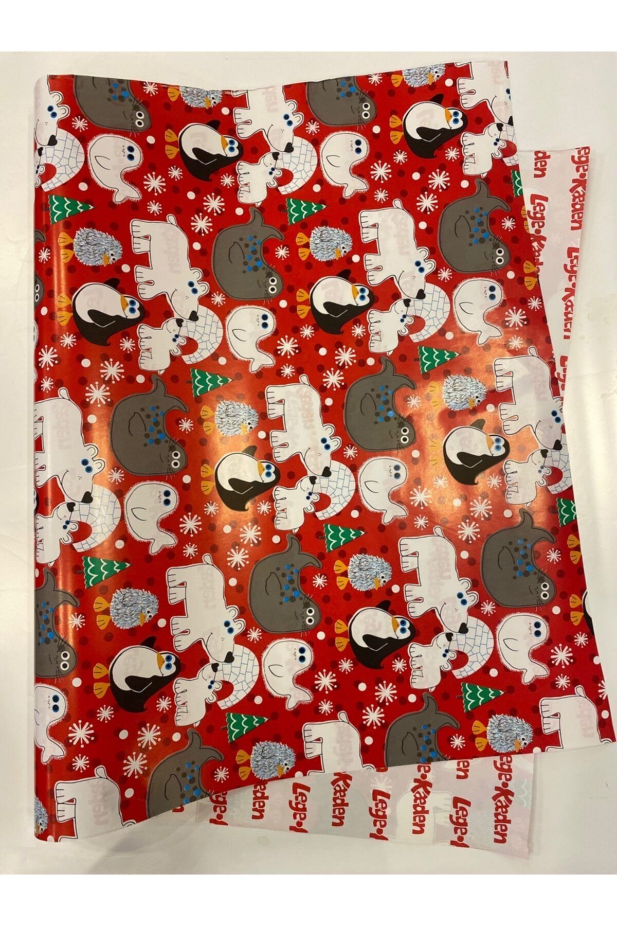 PRIMOPACK 50x70cm Yılbaşı Desenli Hediyelik Ambalaj Kağıdı-10adet Tabaka -80gr.
