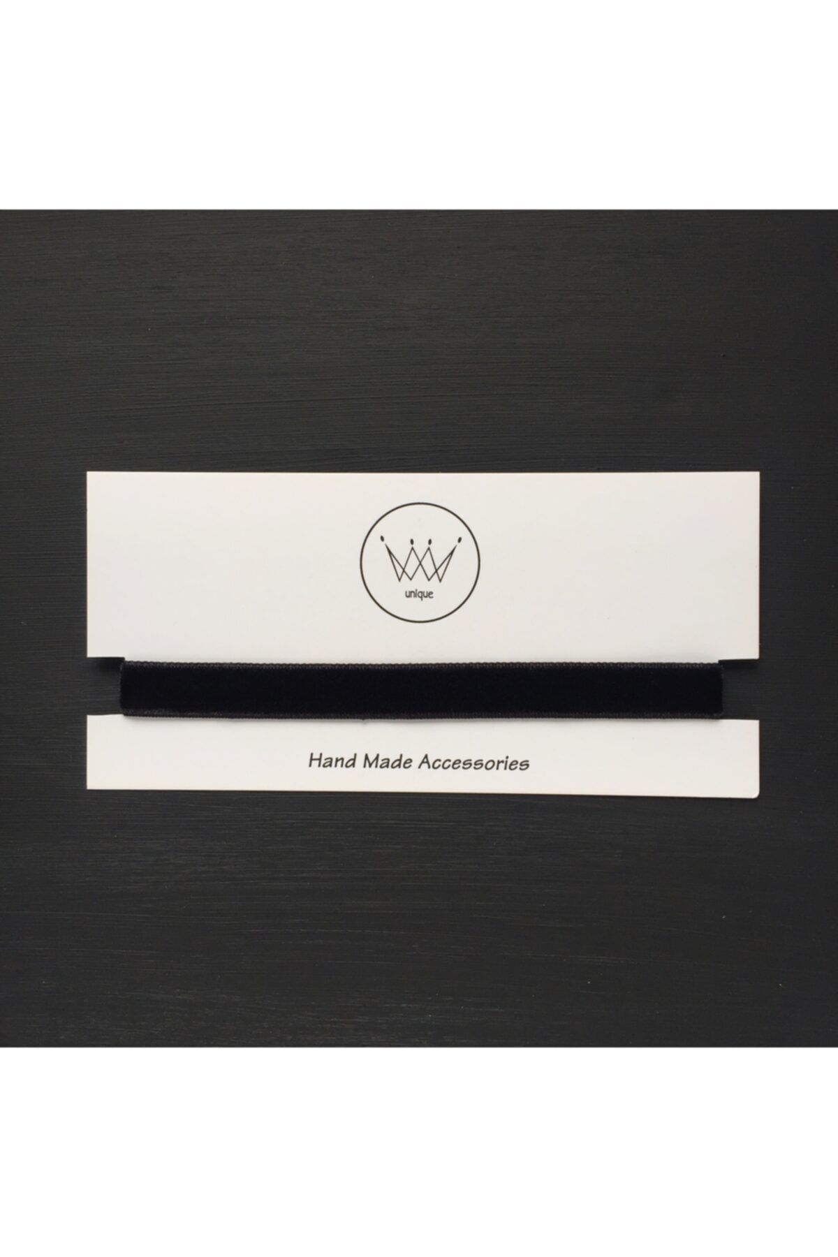 rabendi aksesuar Siyah Düz Kadife Choker