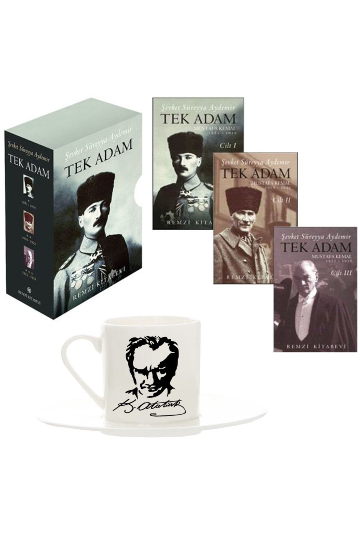 Remzi Kitabevi Tek Adam Mustafa Kemal - Atatürk Fincanı Hediyeli - Büyük Boy-