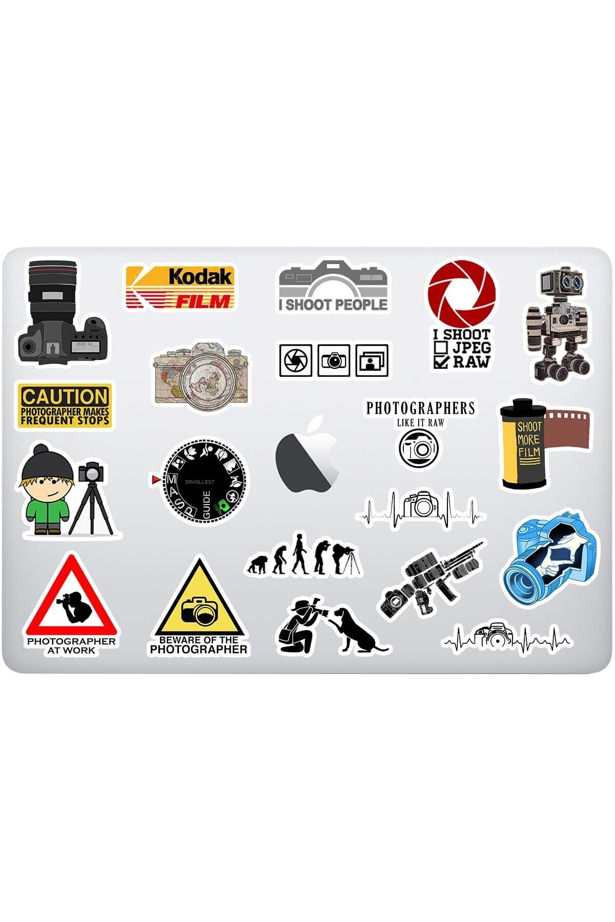 Stickir Fotoğrafçılık Temalı Sticker Paketi - Fotoğrafçı Laptop,tablet, Ajanda Sticker Seti 20'li
