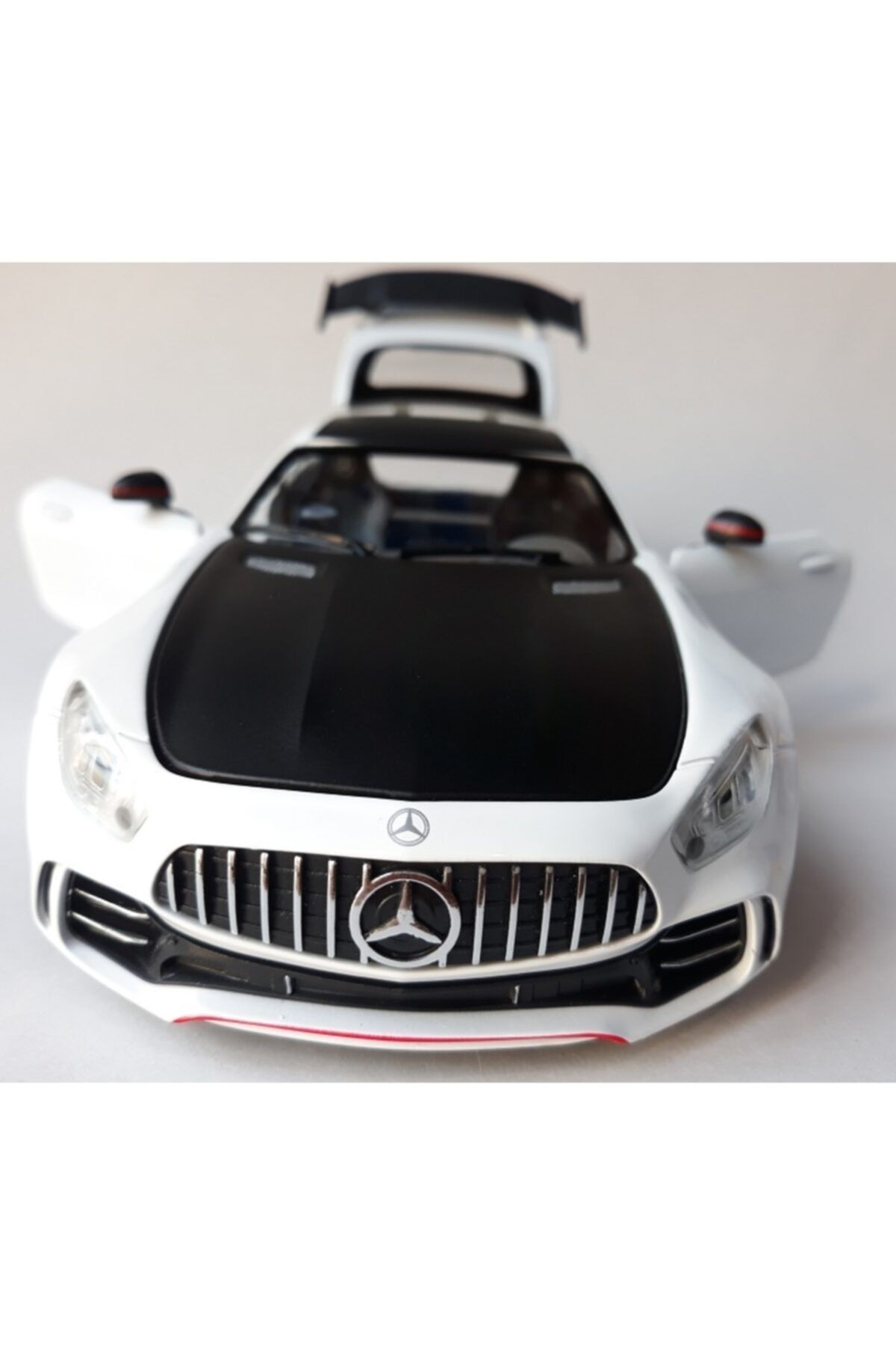 OYUNCAKSAHİLİ Mercedes Benz Amg Gtr V8 Biturbo 1.24 Metal Araba Kapı Bagaj Kaput Far Stop Yanar Byz