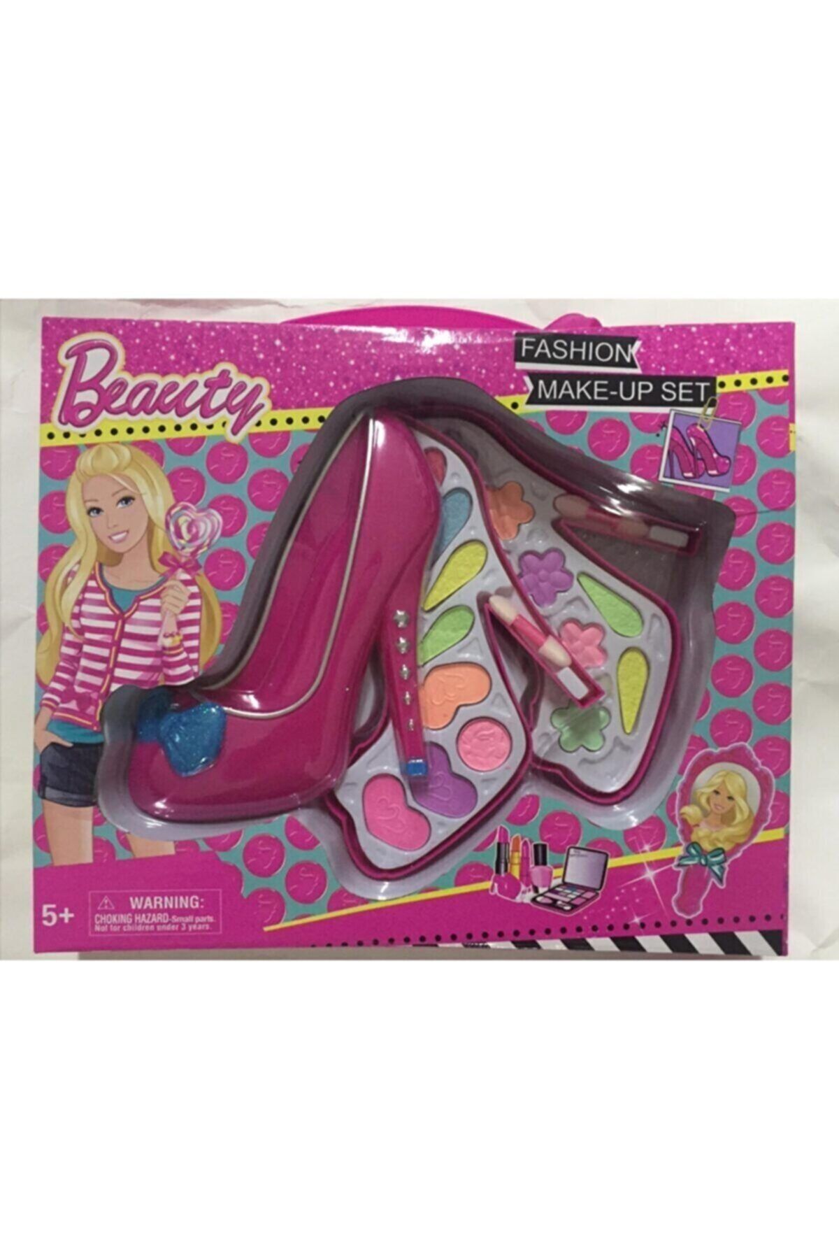 Kardelen Oyuncak Prıncess Barbie Kız Çocuk Topuklu Ayakkabı Süper Makyaj Seti