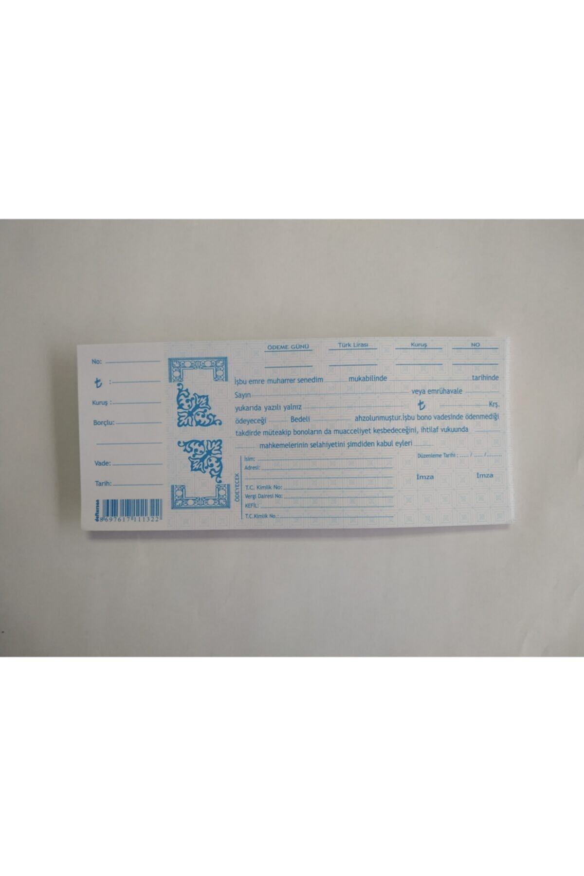 DEFTERSAN Bono - Senet Koçanı 100'lü 2 Paket