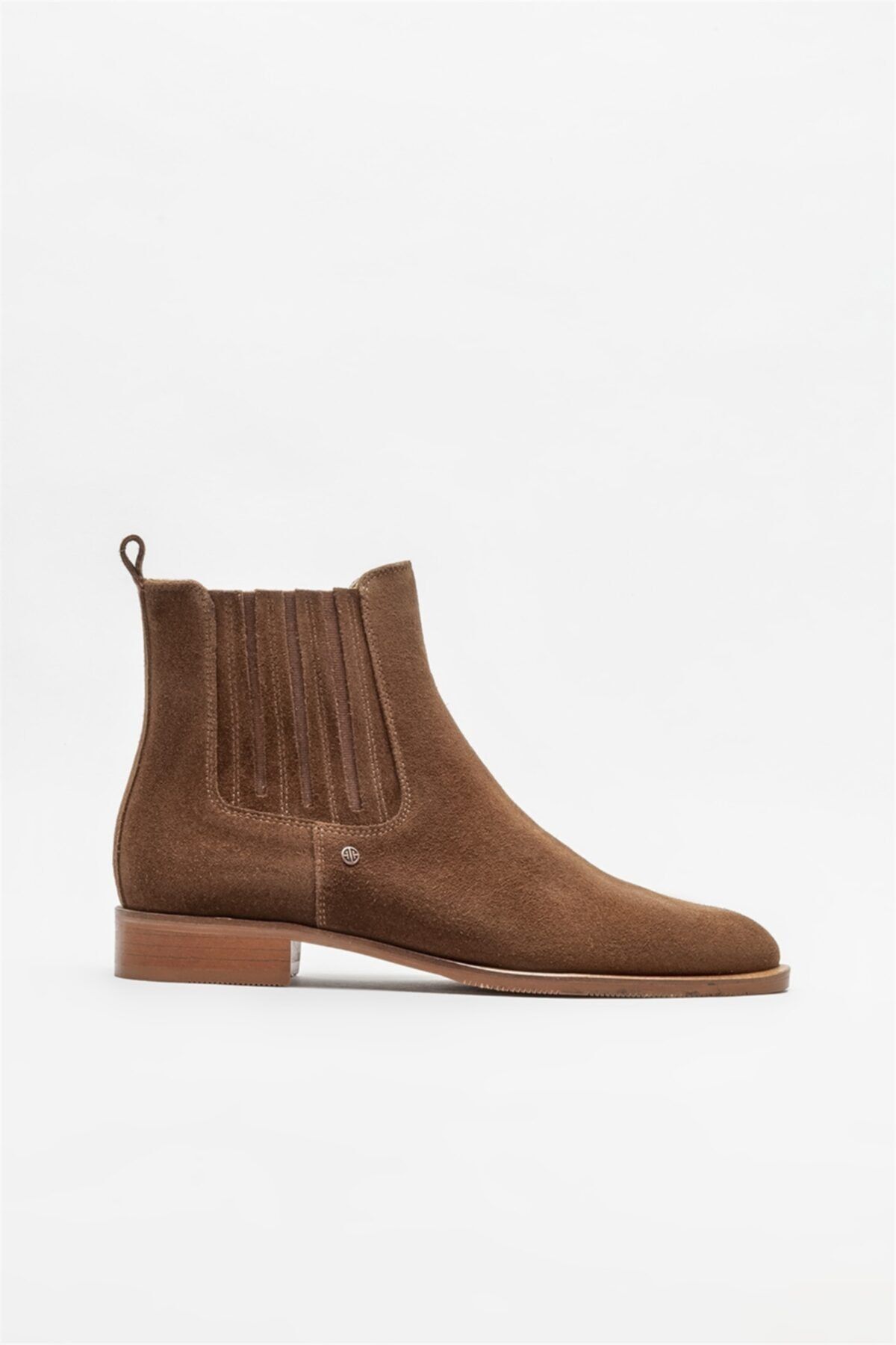 Elle Shoes Taba Deri Kadın Klasik Bot