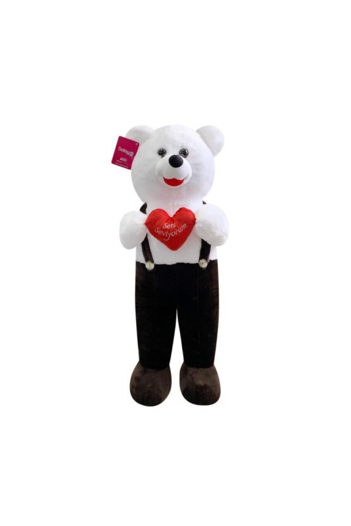 angel store Kalpli Tulumlu Ayı 50 Cm Kahverengi Pelüş Ayı Sevgiliye Hediye