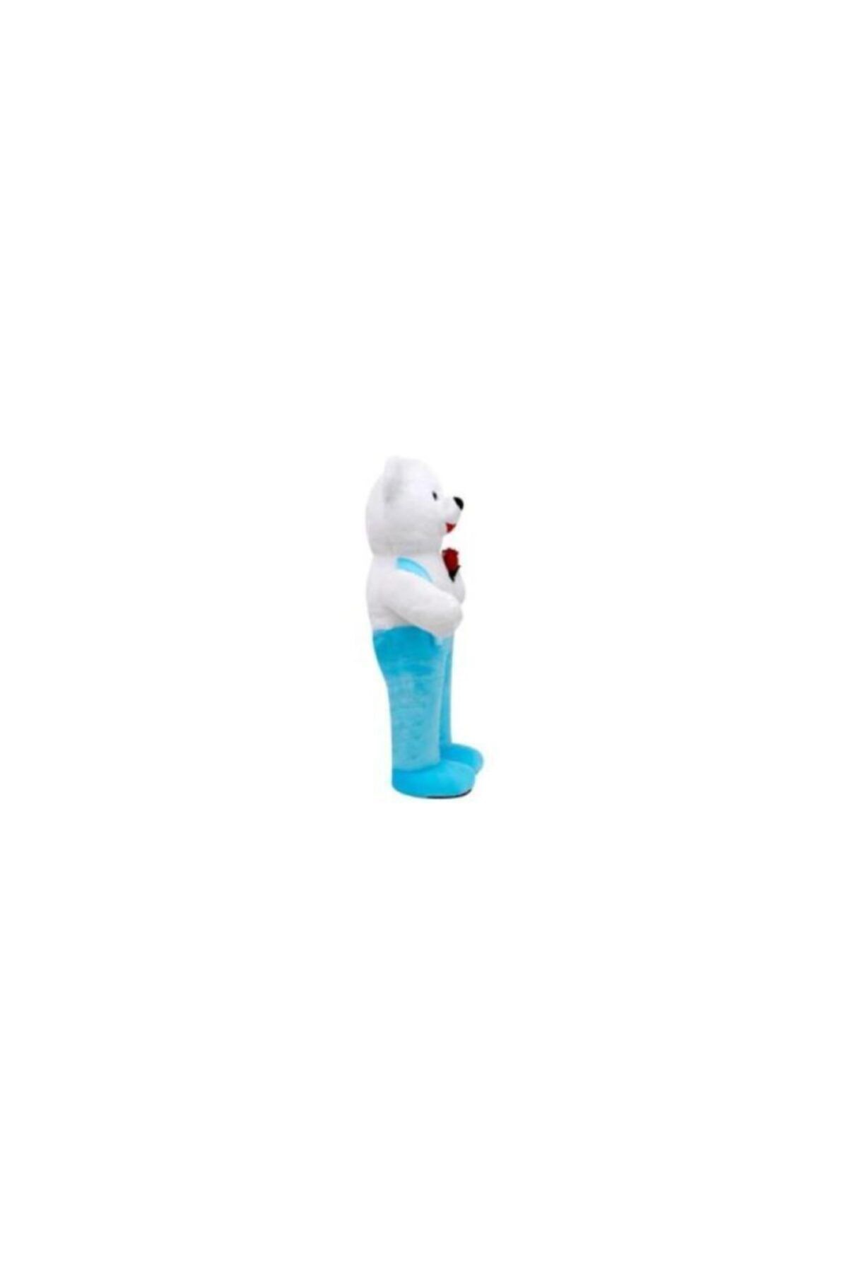 angel store Kalpli Tulumlu Ayı 75 Cm Mavi Pelüş Ayı Sevgiliye Hediye