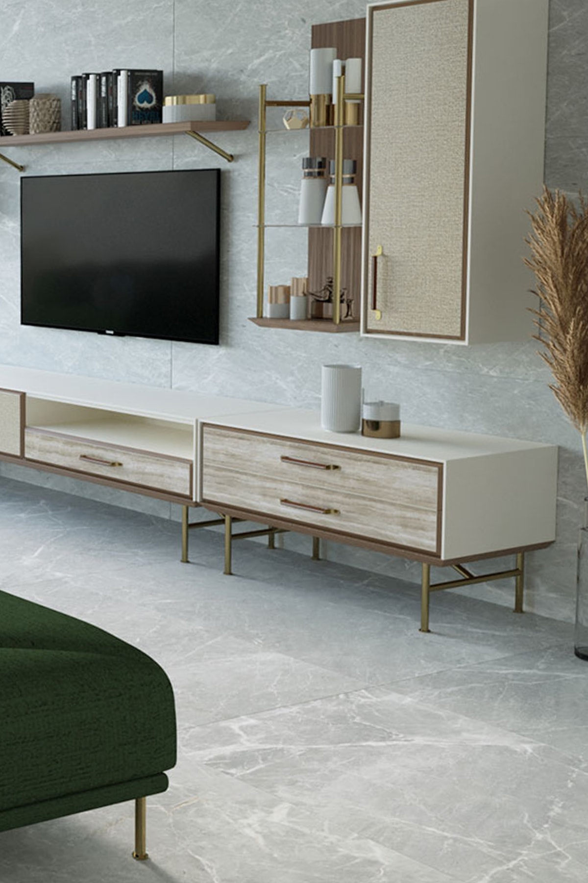 Doğtaş Brita Tv Ünitesi Çift Çekmece Alt Modül 90 Cm