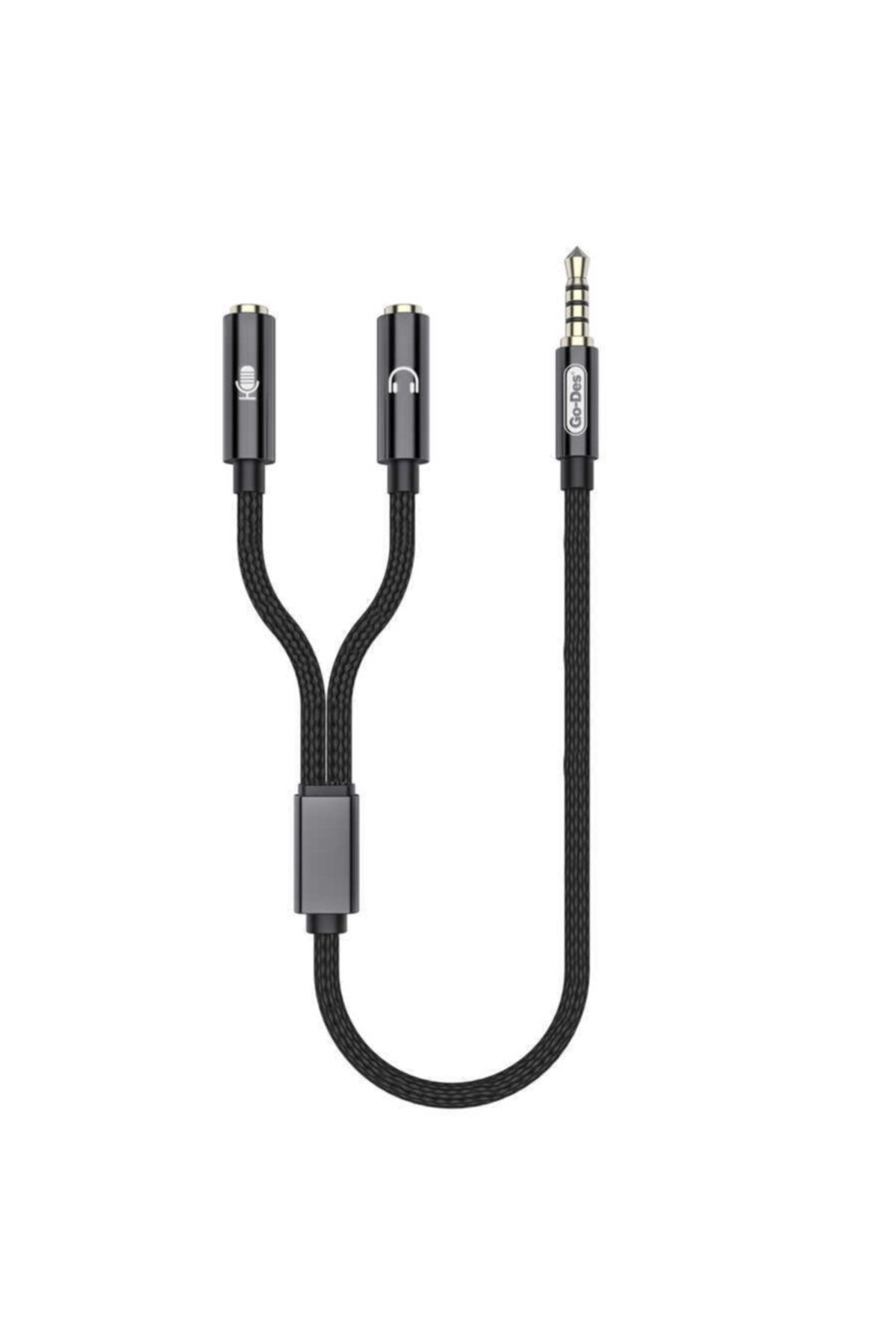 UnDePlus  3.5mm Jack Tek Kulaklık Çıkışı Mikrofon Ve Kulaklık Aux Çoğaltıcı 2in1out 228