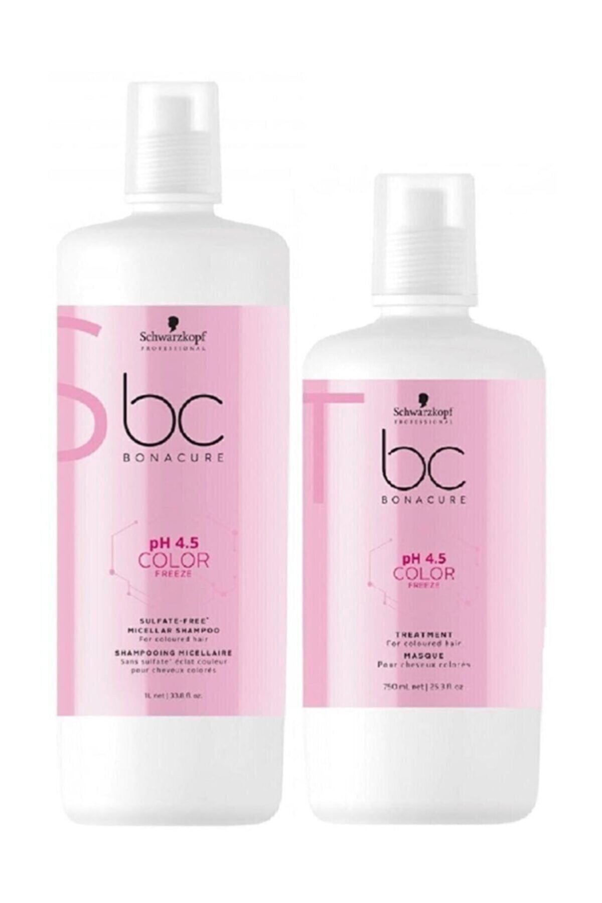 Schwarzkopf Bonacure Bcph 4.5 Renk Koruma Bc Sülfatsız Micellar Şampuan Maske 2`li Set