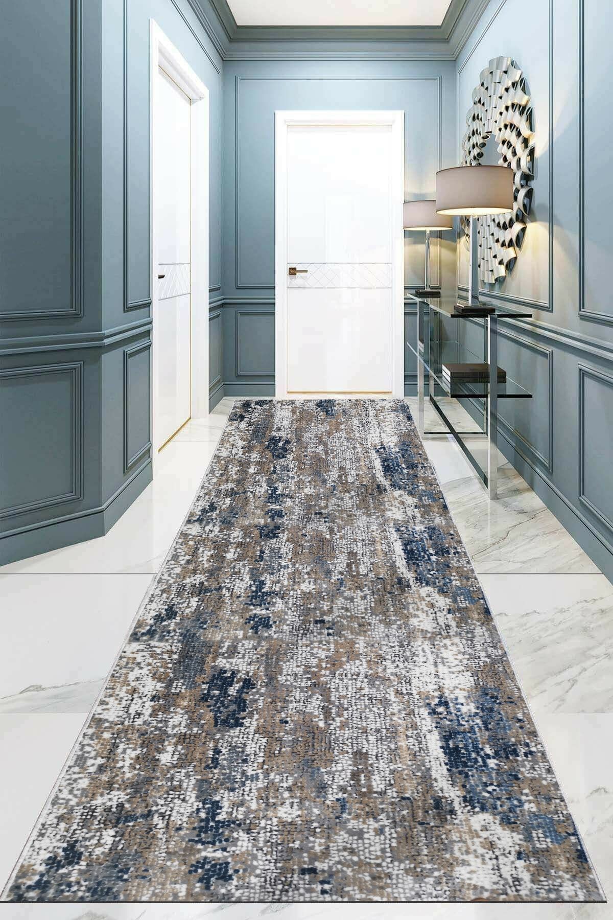 ALgorand Home Modern Yıkanabilir Kaymaz Taban Kesme Rulo Yolluk
