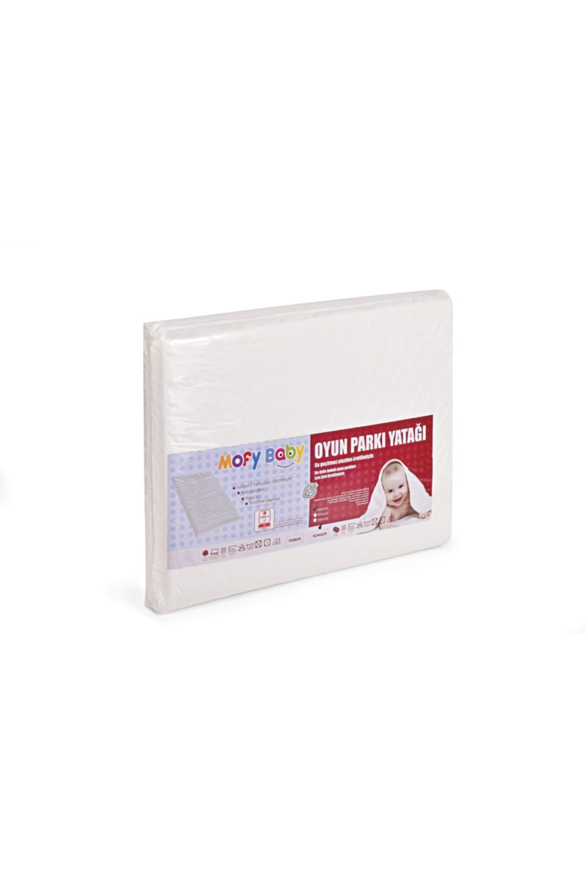 Mofy Baby Sıvı Geçirmez 70 X 110 Cm Çift Taraflı Sünger Oyun Parkı Yatağı