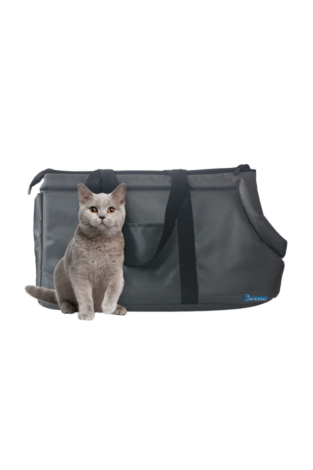 Viselia Kedi Taşıma Çantası Evcil Hayvan Seyahat Kedi Sırt Çantası Ana Kucağı Gri