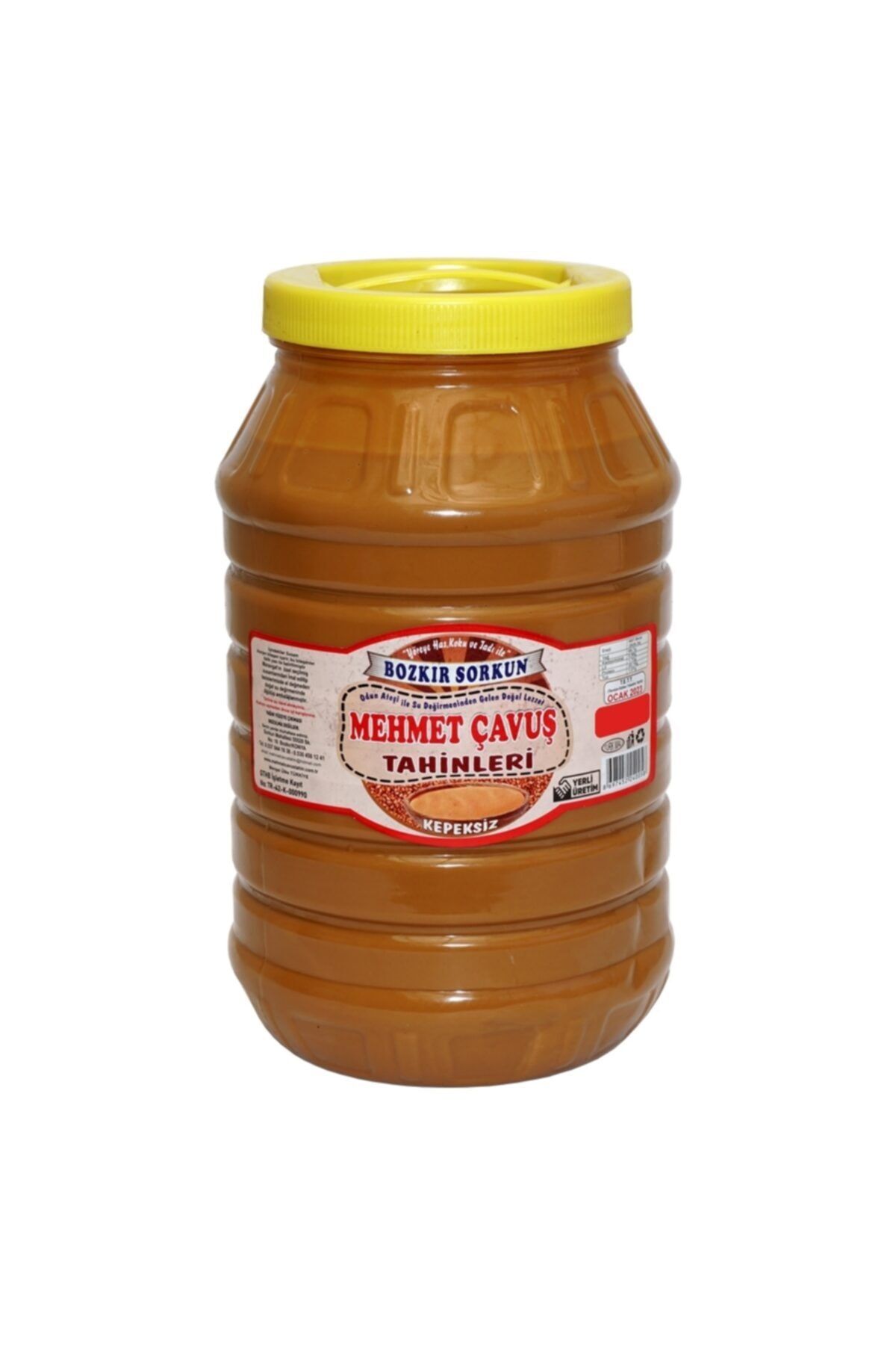 Mehmet Çavuş Kepeksiz Bozkır Tahini Plastik Kutu Net 2900 gr