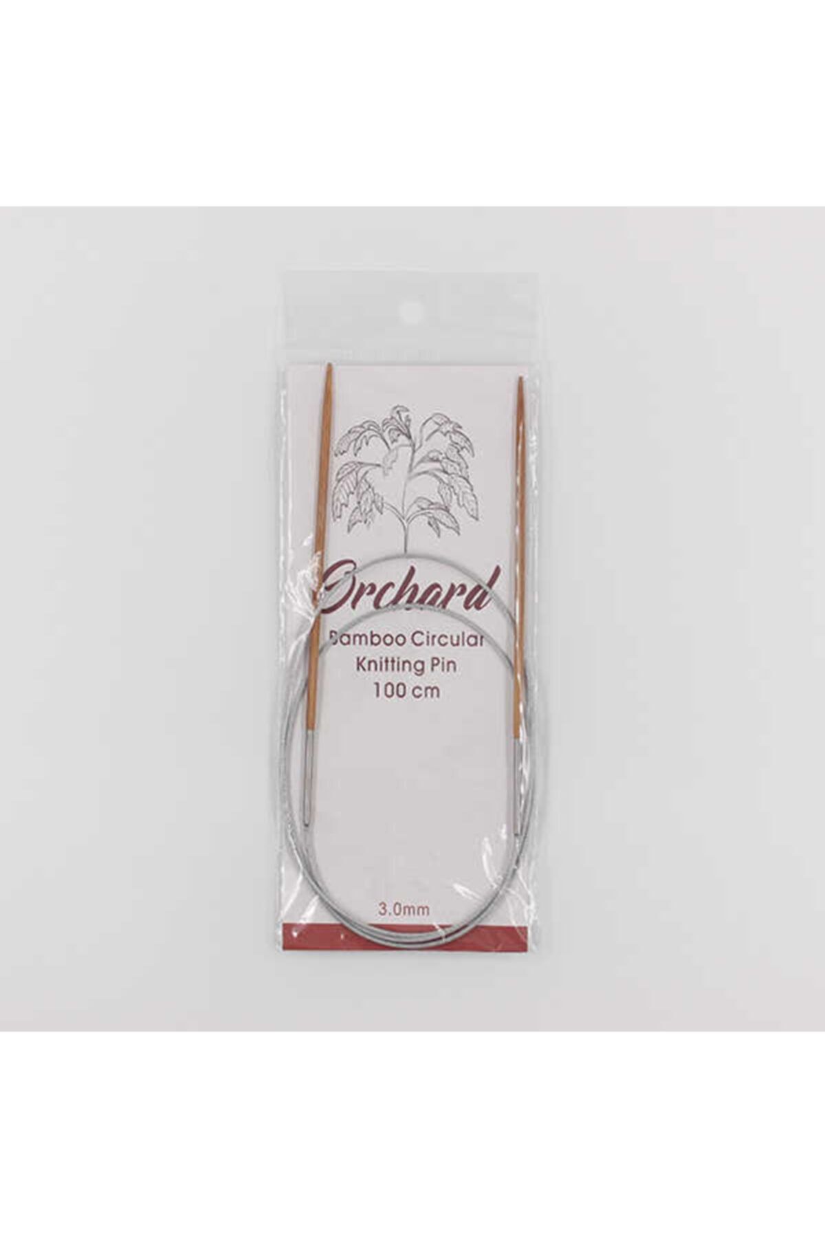 ORCHARD Bambu Metal Misinalı Örgü Şişi 100cm. No:3mm