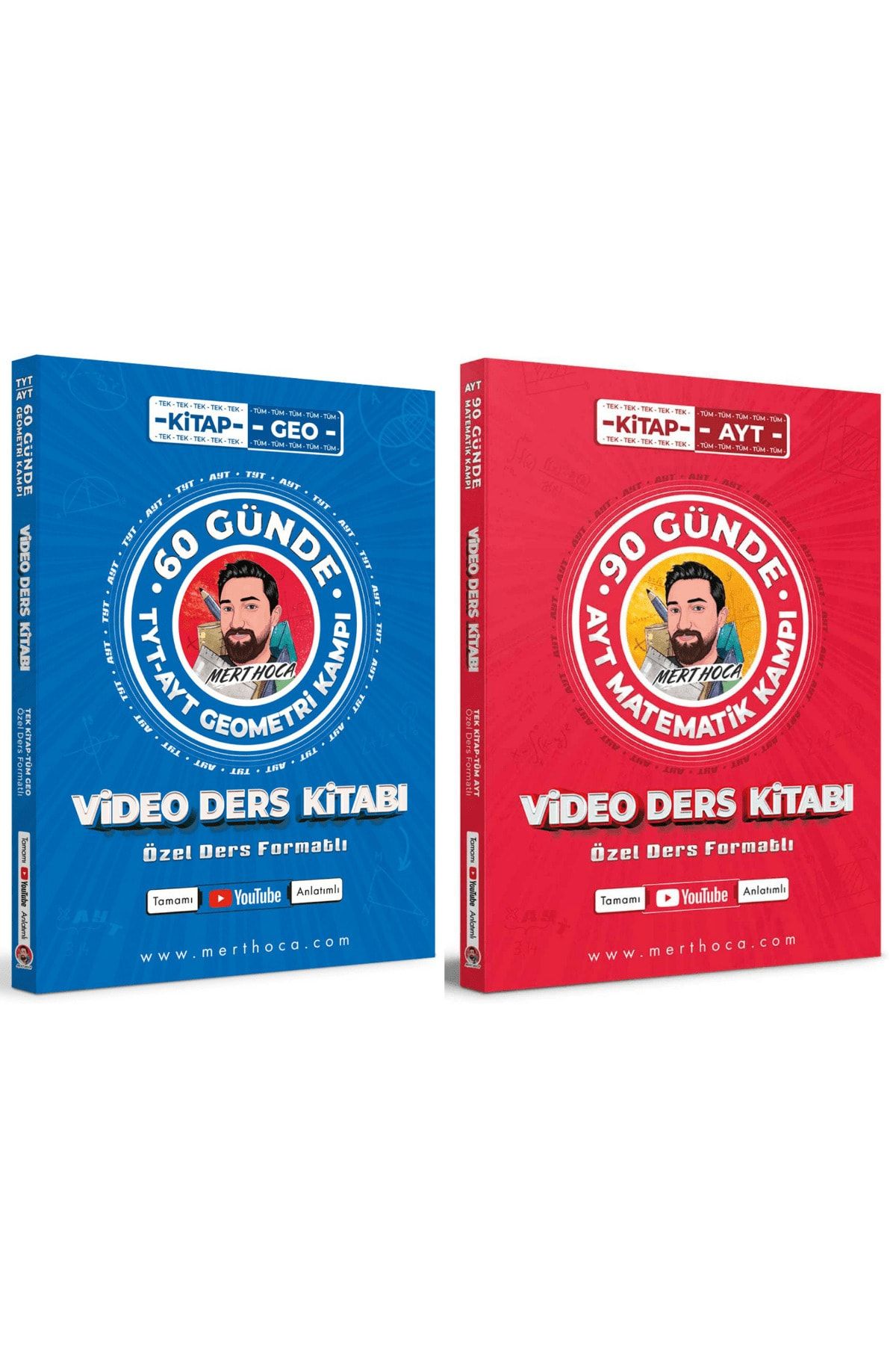 Mert Hoca Yayınları 2022 Mert Hoca 60 Günde Tyt Ayt Geometri Ve 90 Günde Ayt Matematik Kampı Video Ders Kitabı Seti