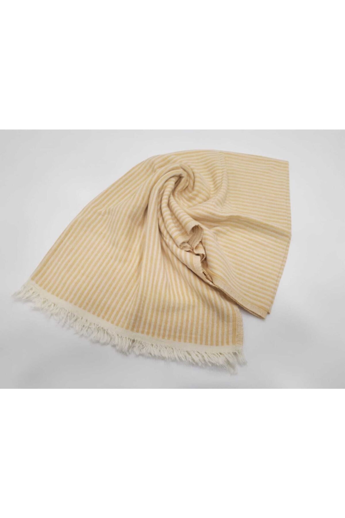 Peshtemal And Peshkir by HAKAN Tekstil Çizgili Peştemal Sarı