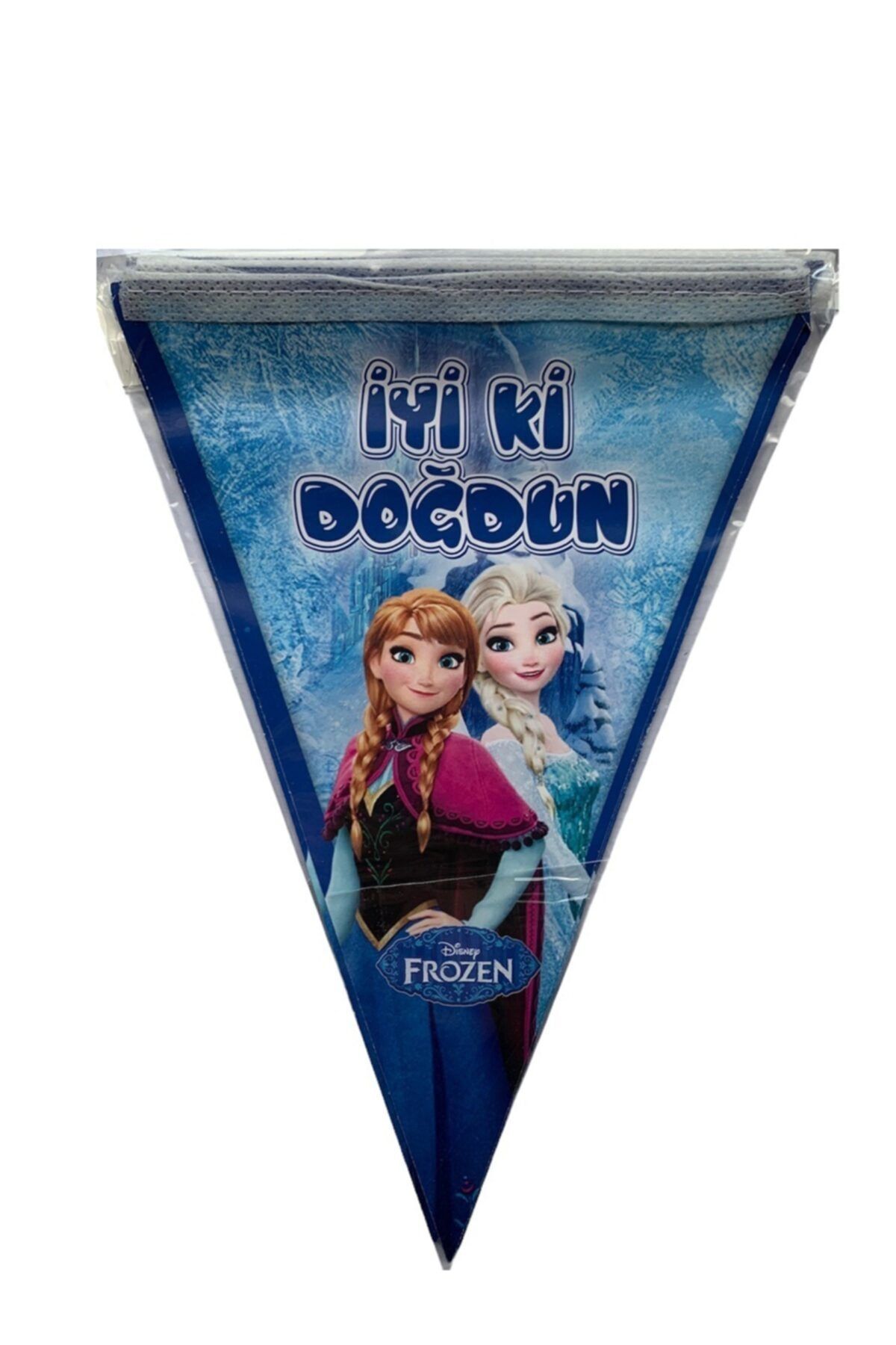 partiyy Frozen Elsa Üçgen Flama