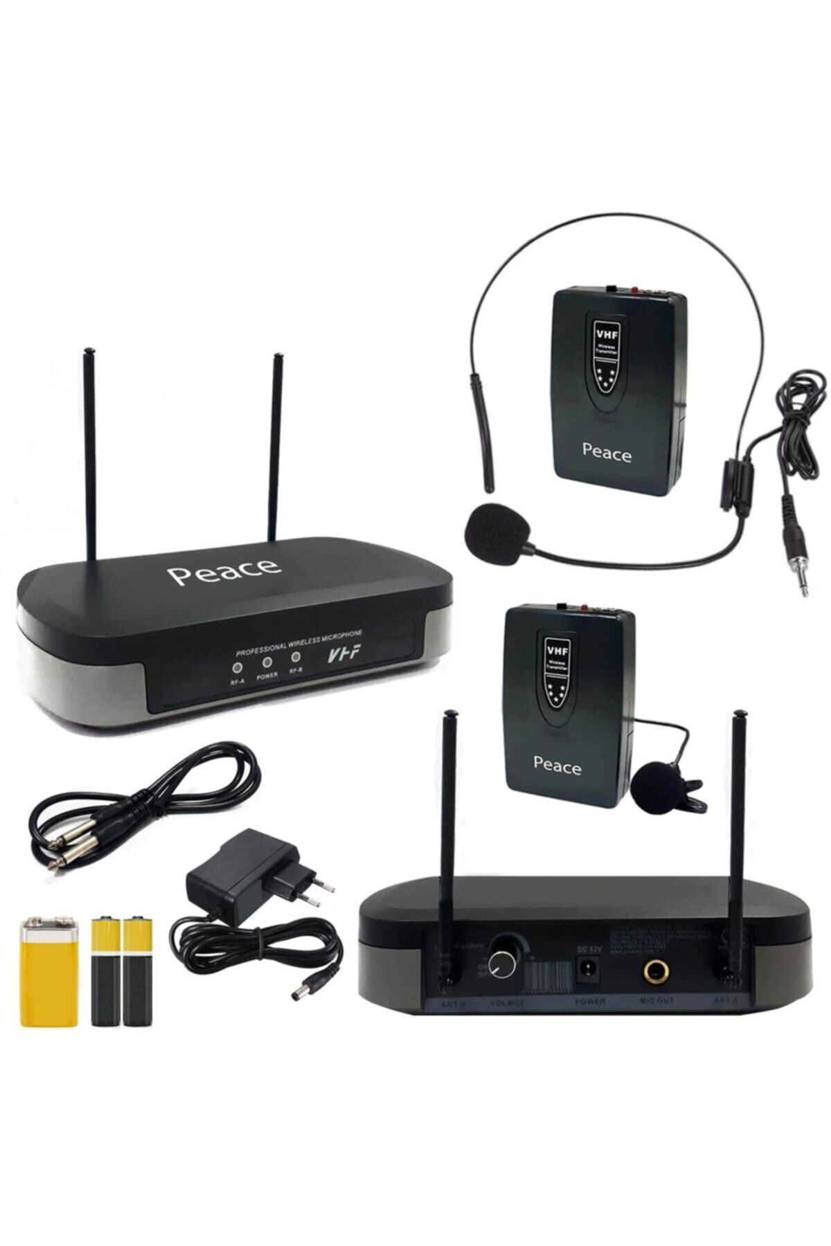 PEACE Mikrofon Kablosuz 1yaka/1headset Vhf Pc-202