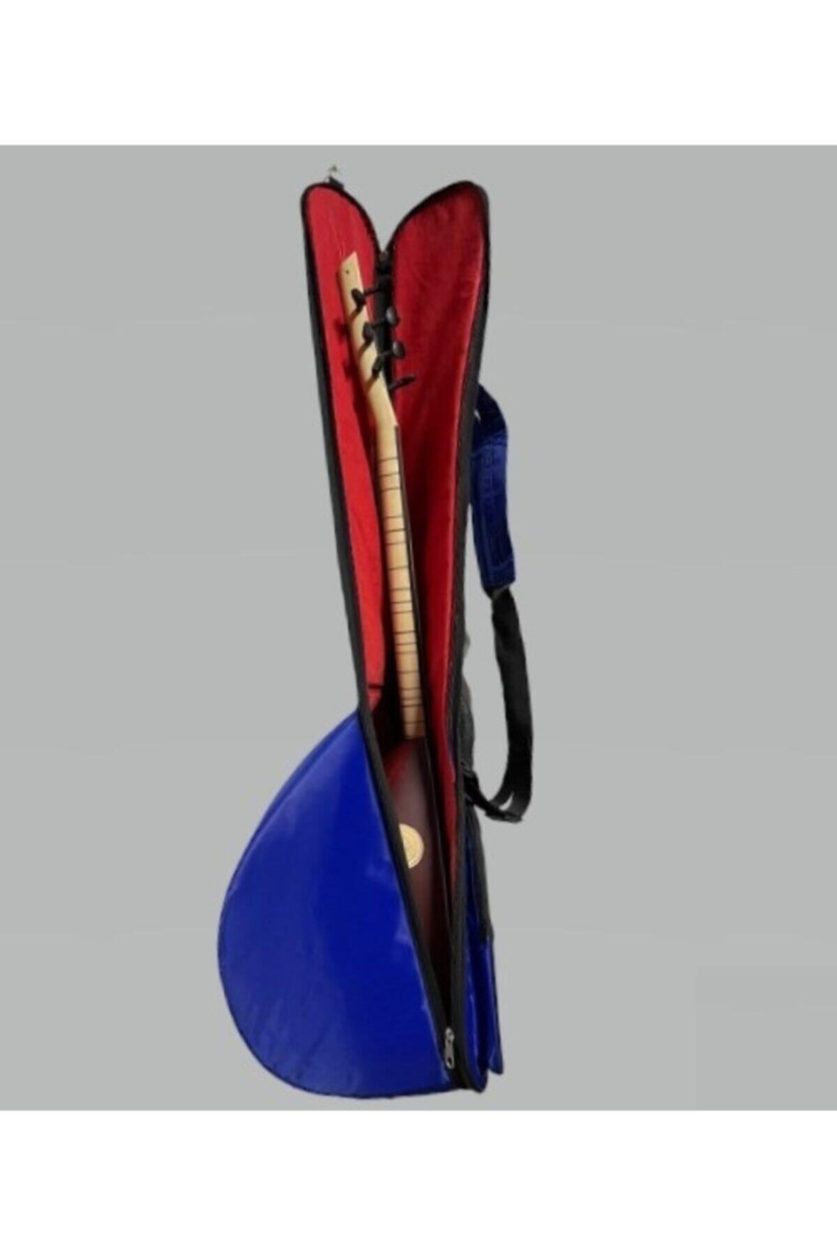 bademüzik Bağlama Kılıfı Kısa Sap Kalın Softcase (gigbag) Mavi Renk