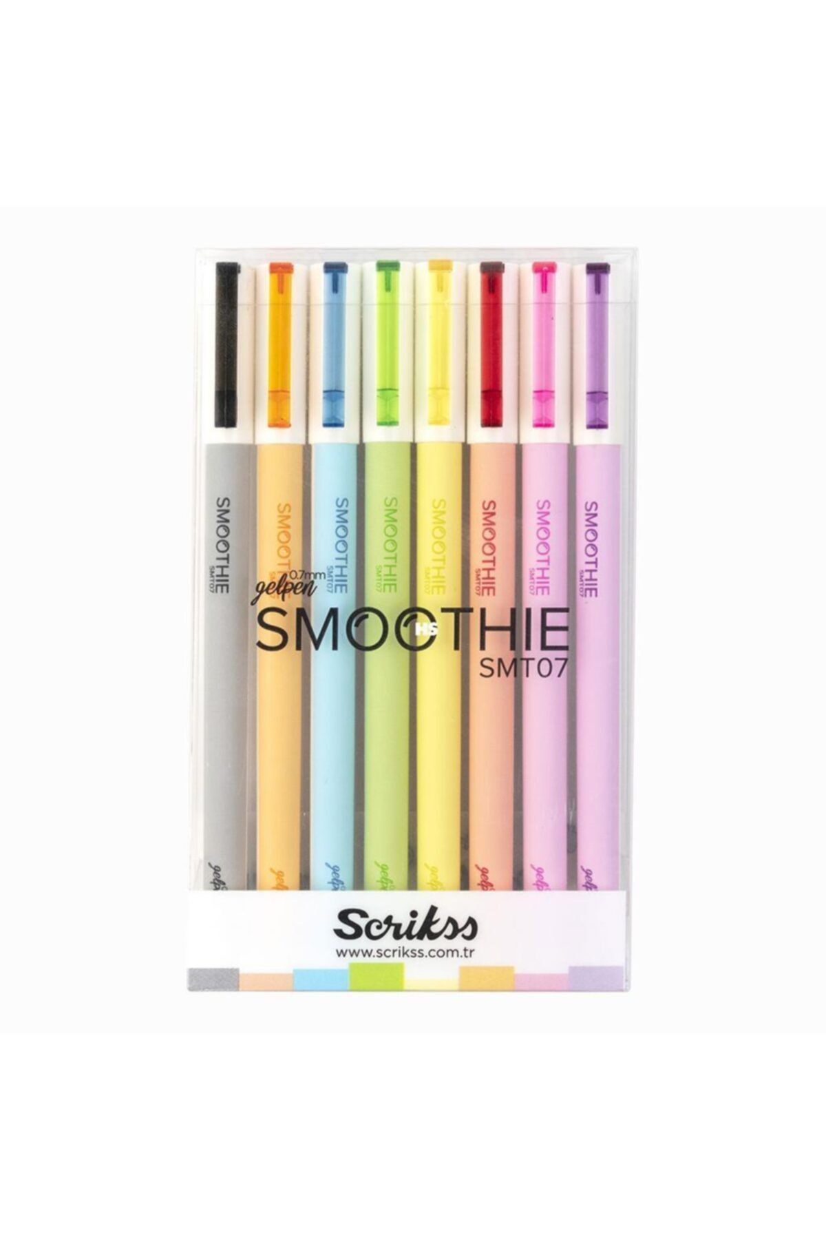 Scrikss Smoothie Jel Kalem 0.7 Mm 8'li Set