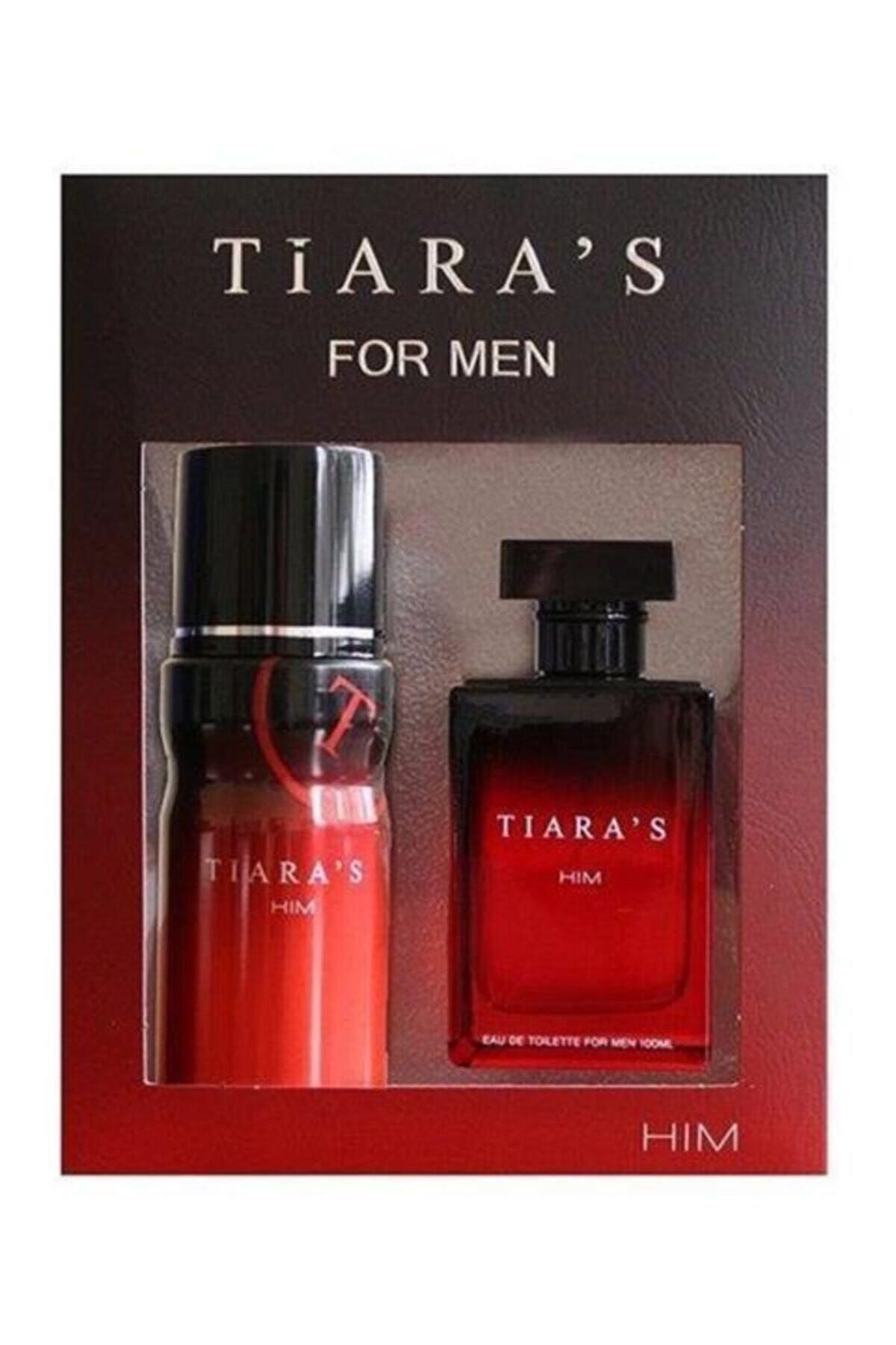 Tiaras Him Edt 100 ml 150 ml Deodorant Erkek Parfüm Seti