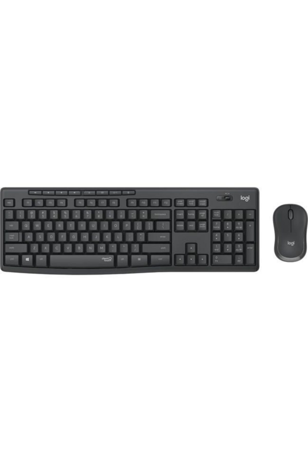 logitech Logıtech Mk295 Uyumlu Q Türkçe Kablosuz Siyah Klavye+ Mouse