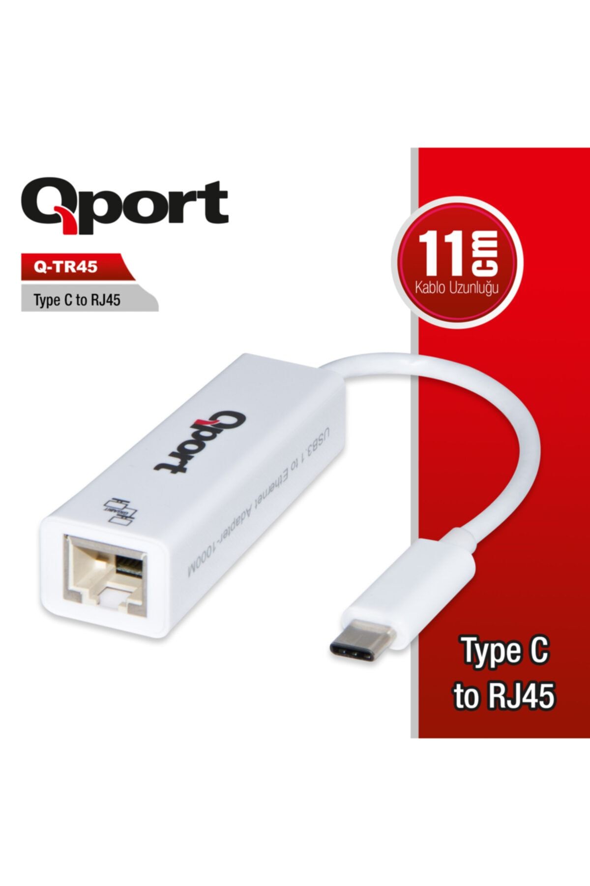 Qport (q-tr45) Type-c To Rj45 Ethernet Cevırıcı