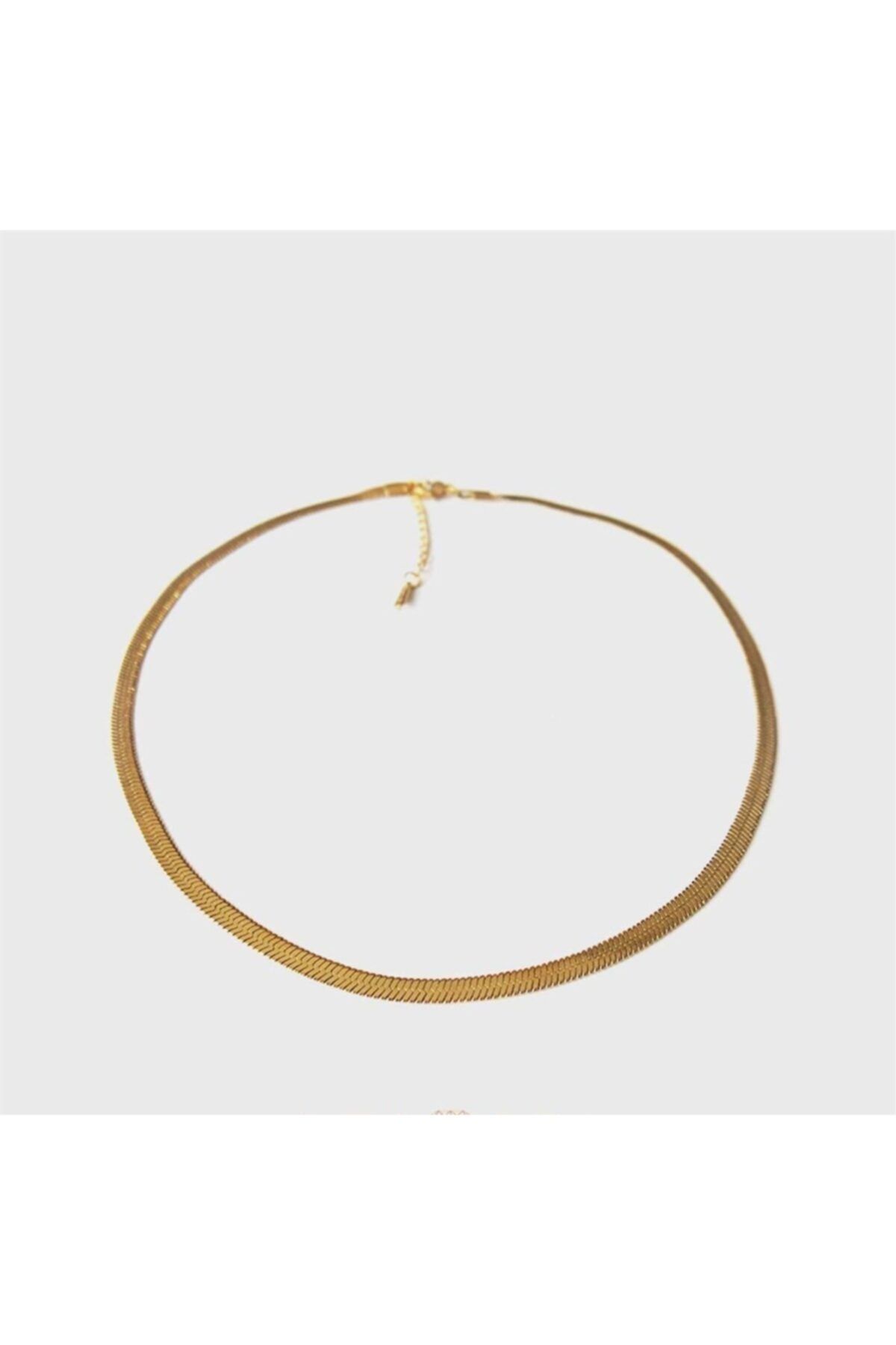 Jewel Italyan Zincir Gold Altın Kaplama Çelik Kolye Kod2049