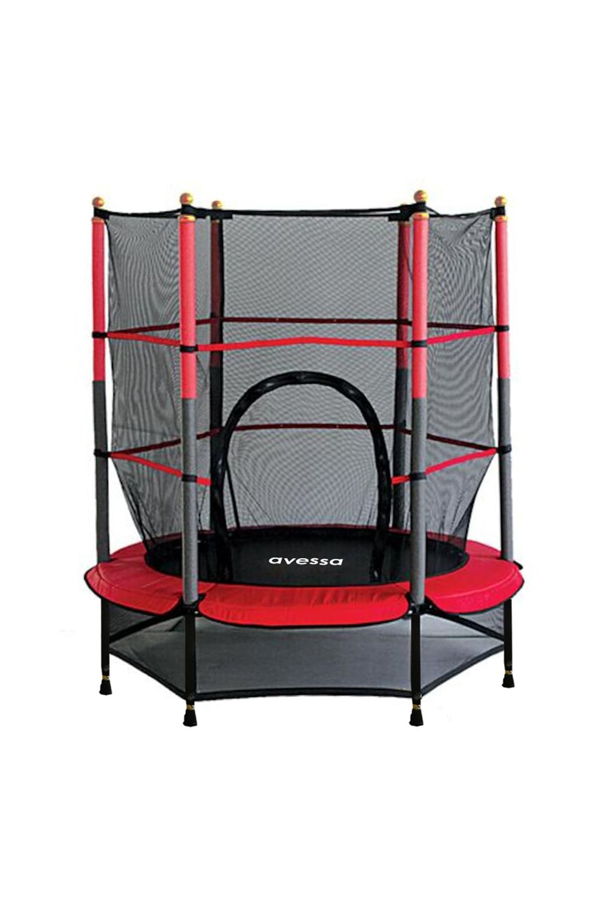 AVESSA Çocuk Korumalı Trambolin 140 Cm Fileli Trampolin