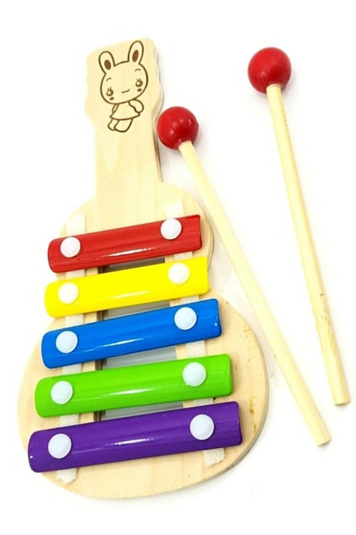 Slyfox Wooden Toys Ahşap Eğitici Geliştirici Gitar Selefon Ksilifon Müzik Aleti Enstrüman