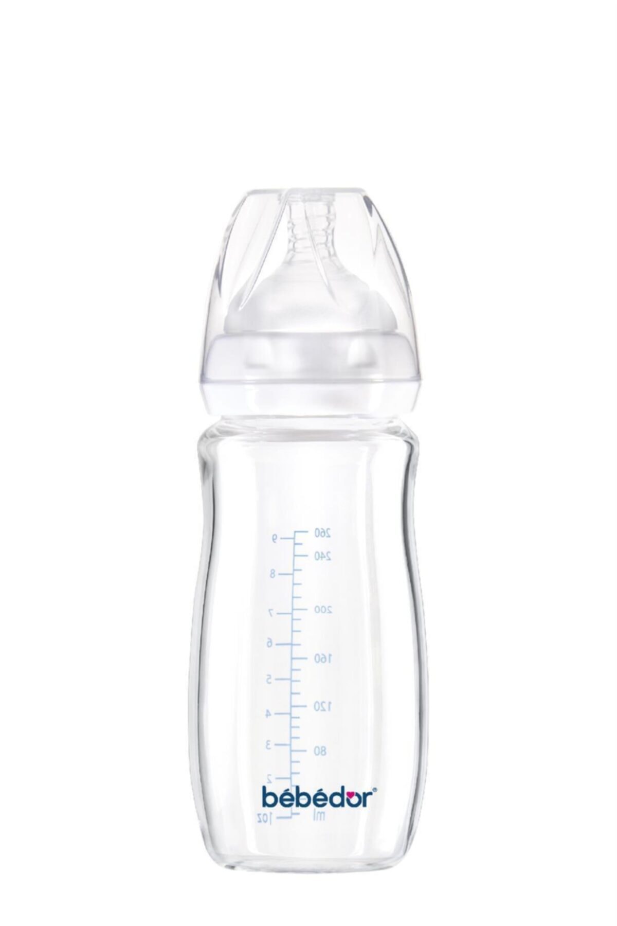 Bebedor Geniş Ağızlı Isıya Dayanıklı Cam Biberon 260 Ml 51301