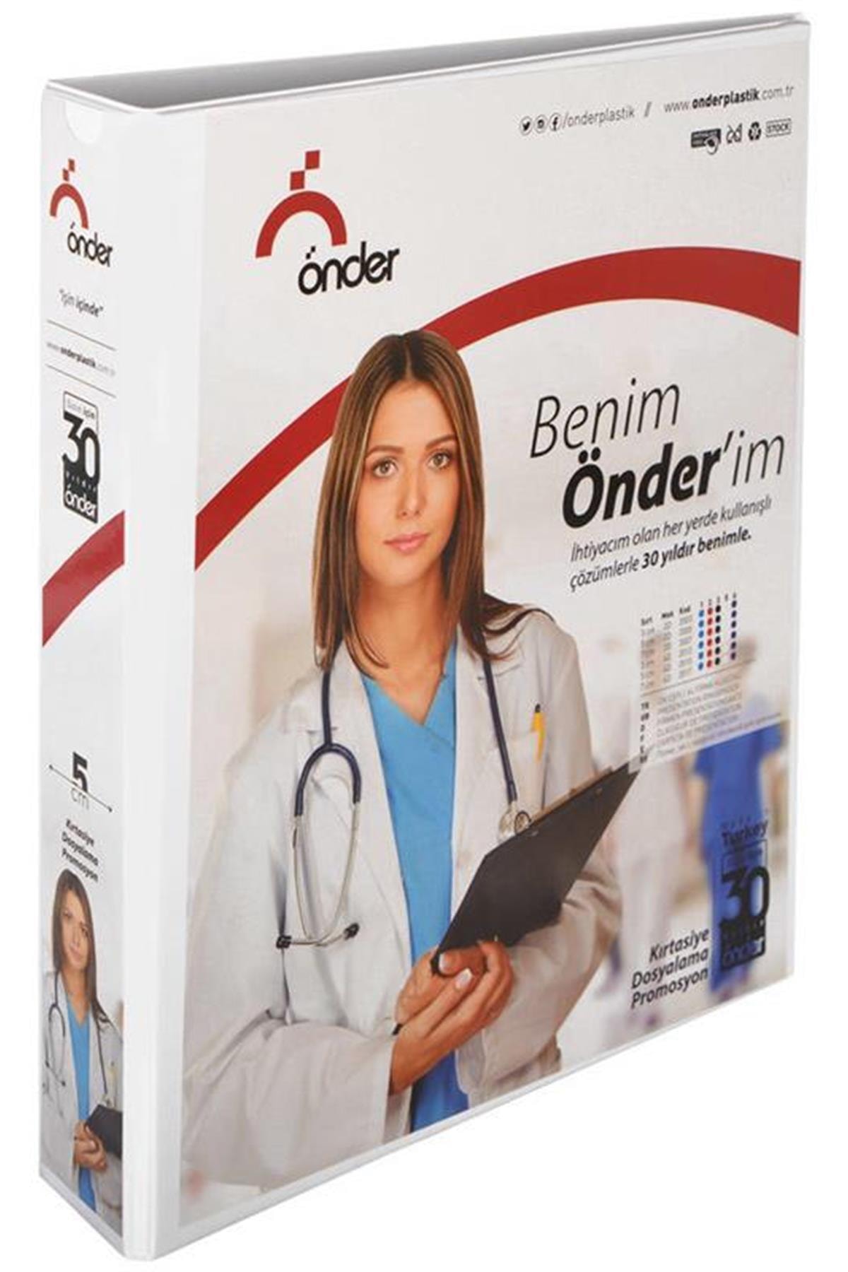 Önder Marka: 5 Cm 2 Halkalı Beyaz Klasör 2005-5 Kategori: Dosyalar