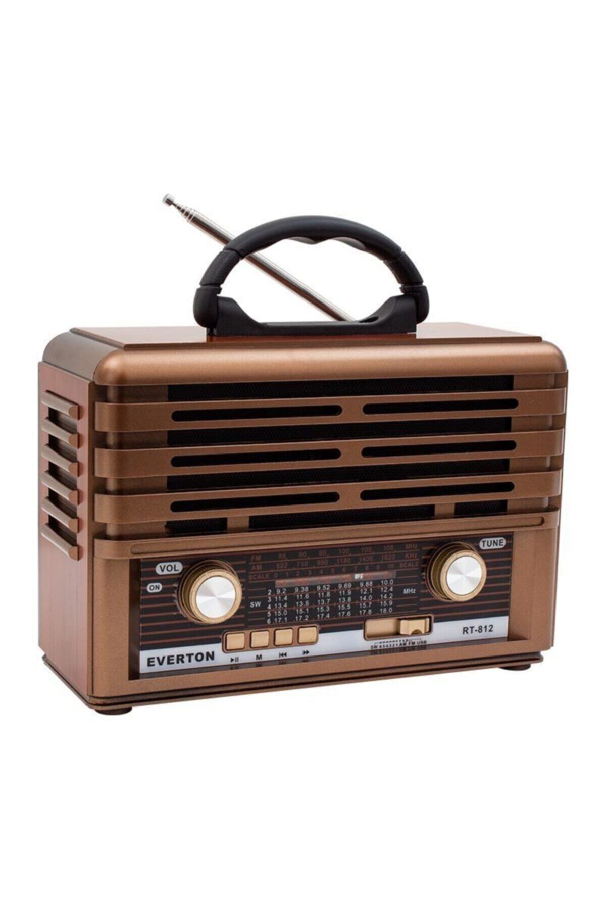 HİLALSHOP Everton Rt-812 Usb-sd-fm Nostaljik Radyo Müzik Kutusu