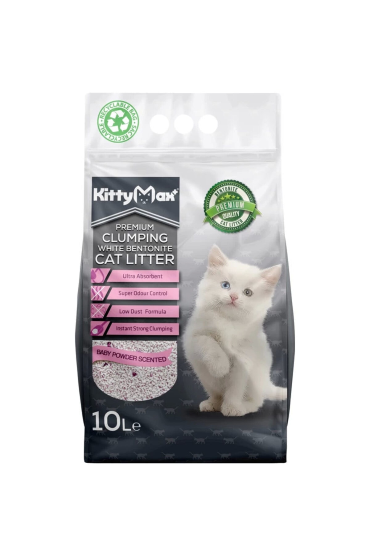 Kittymax Premium Bentonit Kedi Kumu 20lt Pudralı
