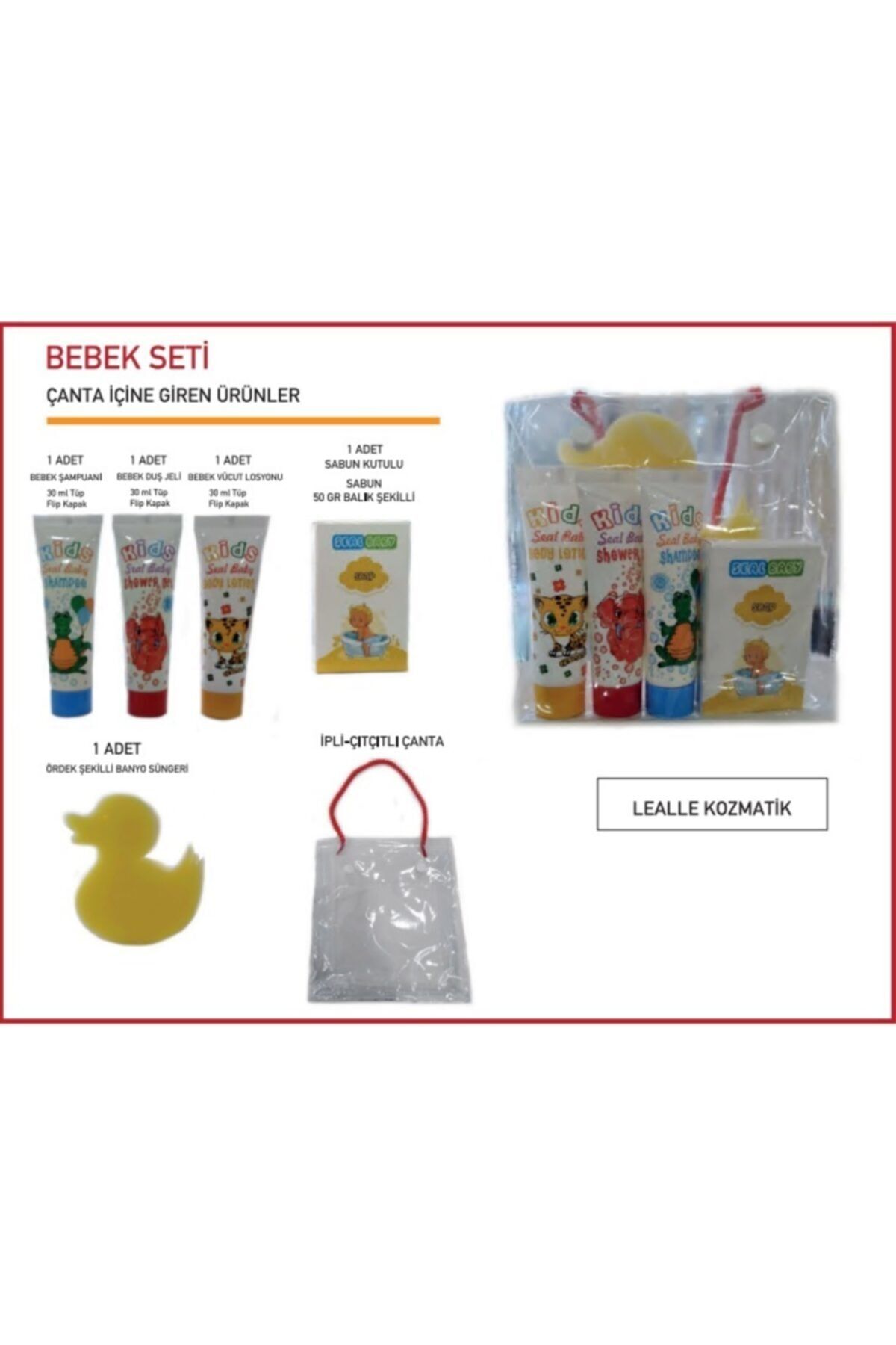 LEALLE KOZMETİK Bebek Bakım Seti / Bebek Hediye Seti