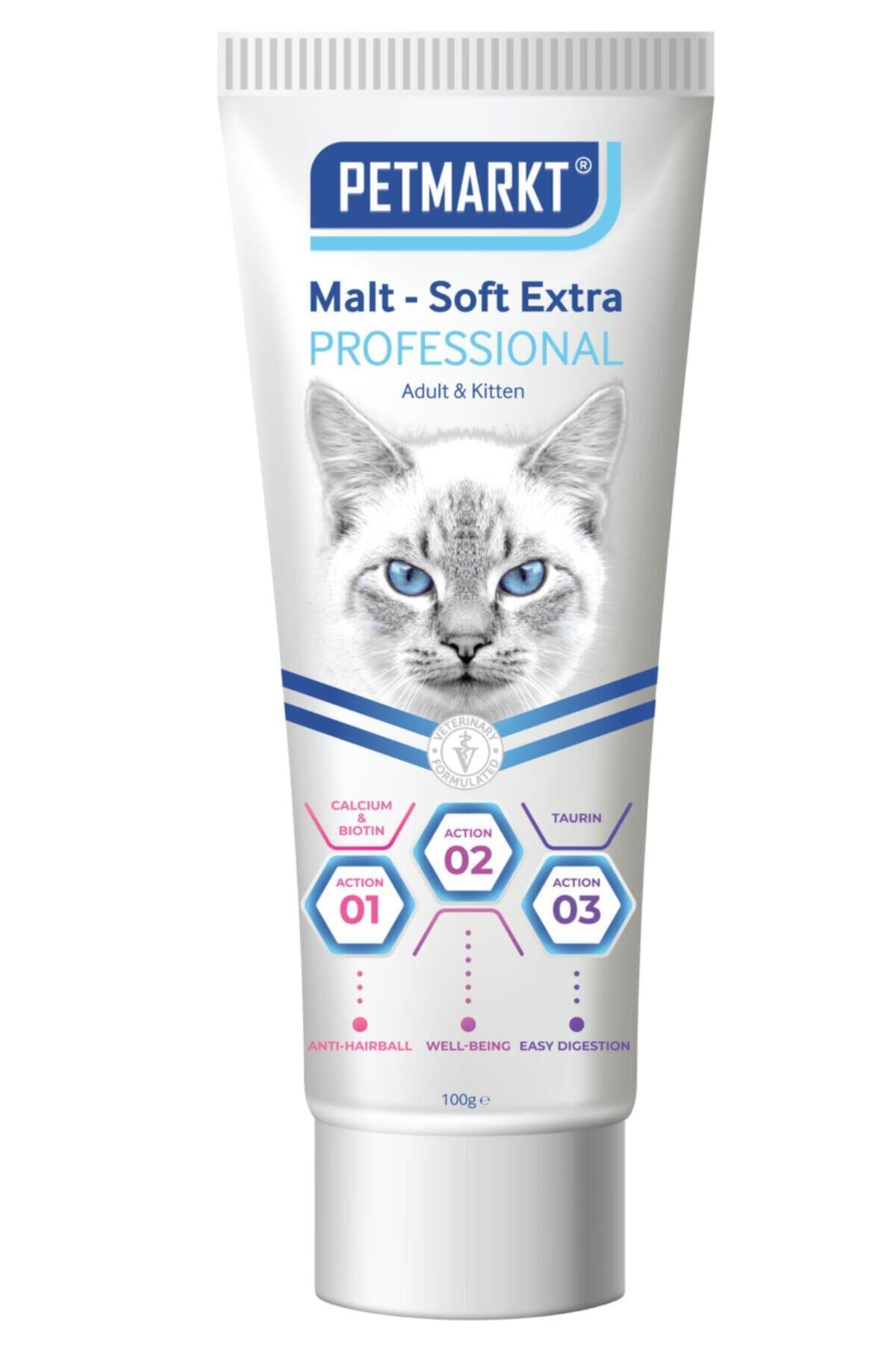 Pet Markt Profesyonel Kedi Maltı 100 gr Tüy Yumağı Önleyici Yetişkin ve Yavrular İçin