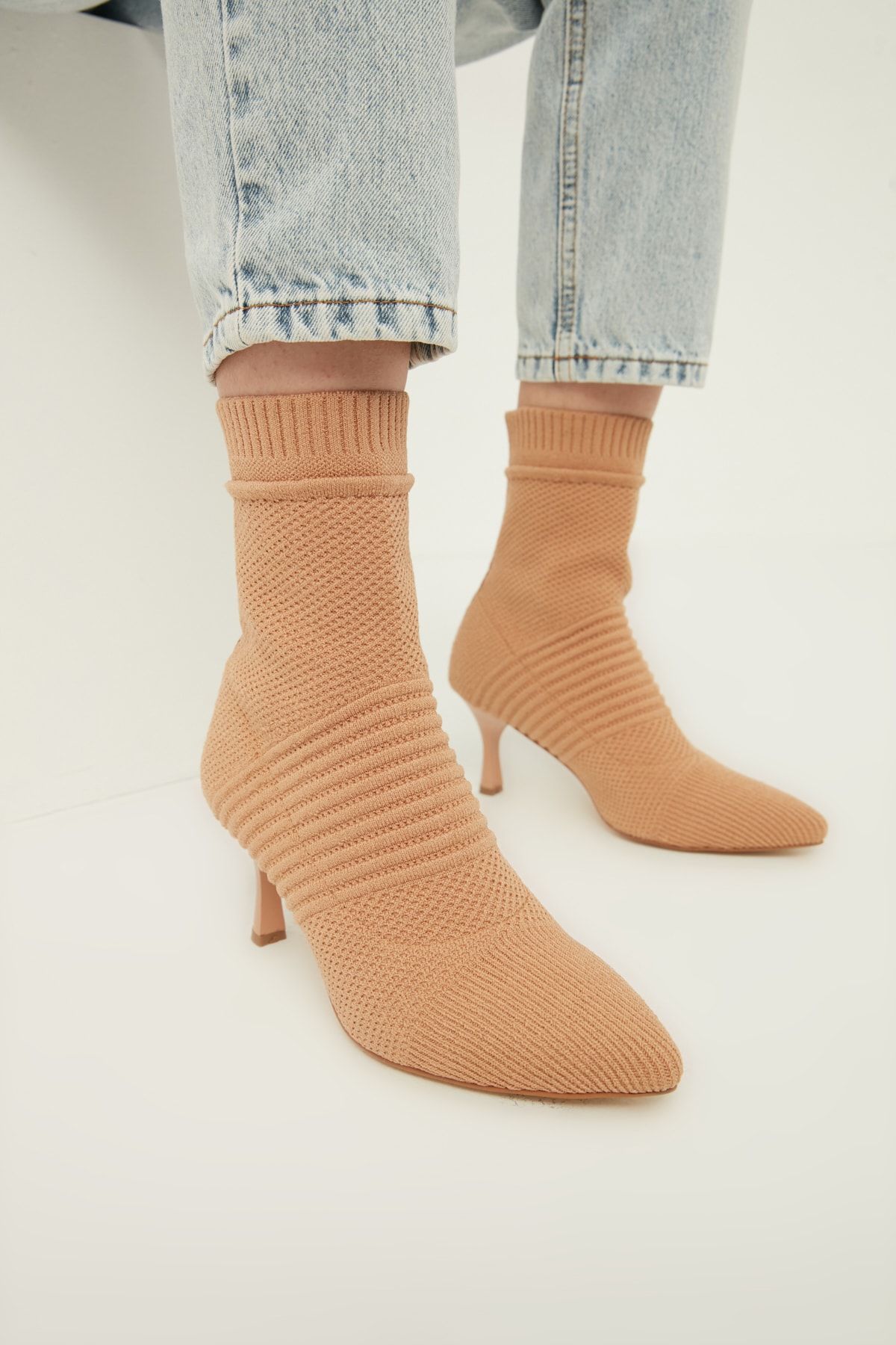 TRENDYOL SHOES Camel Kadın Bot & Bootie TAKAW22BO0158