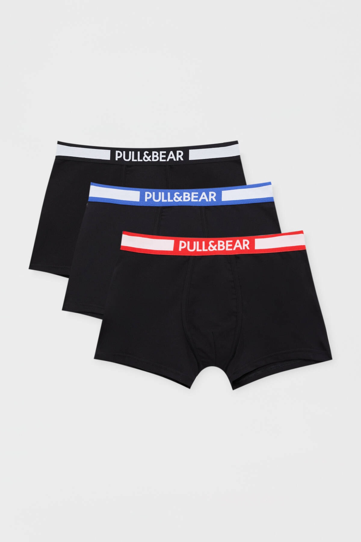 Pull & Bear 3'lü Logolu Boxer Paketi