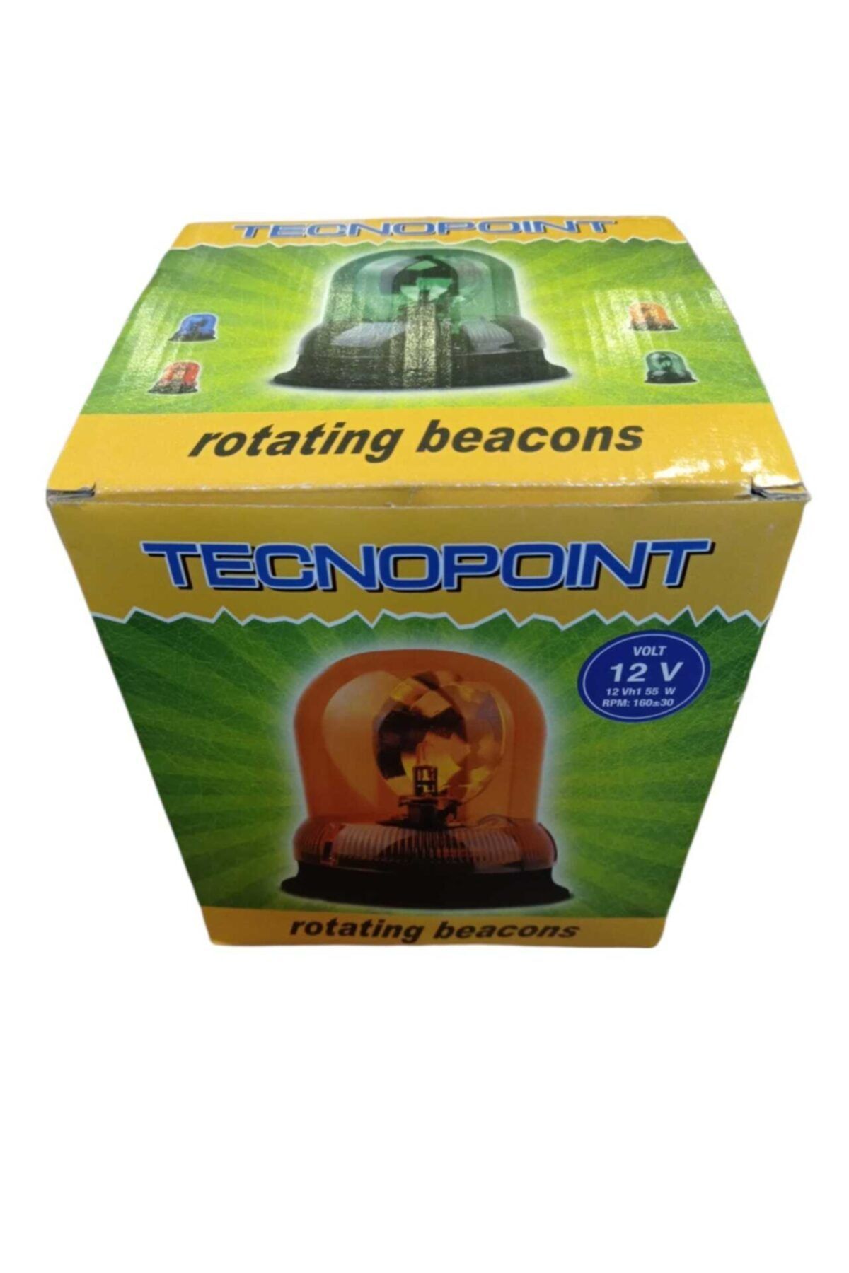 tecnopoint Otodonatım Tepe Lambası Mıknatıslı Çakarlı Turuncu