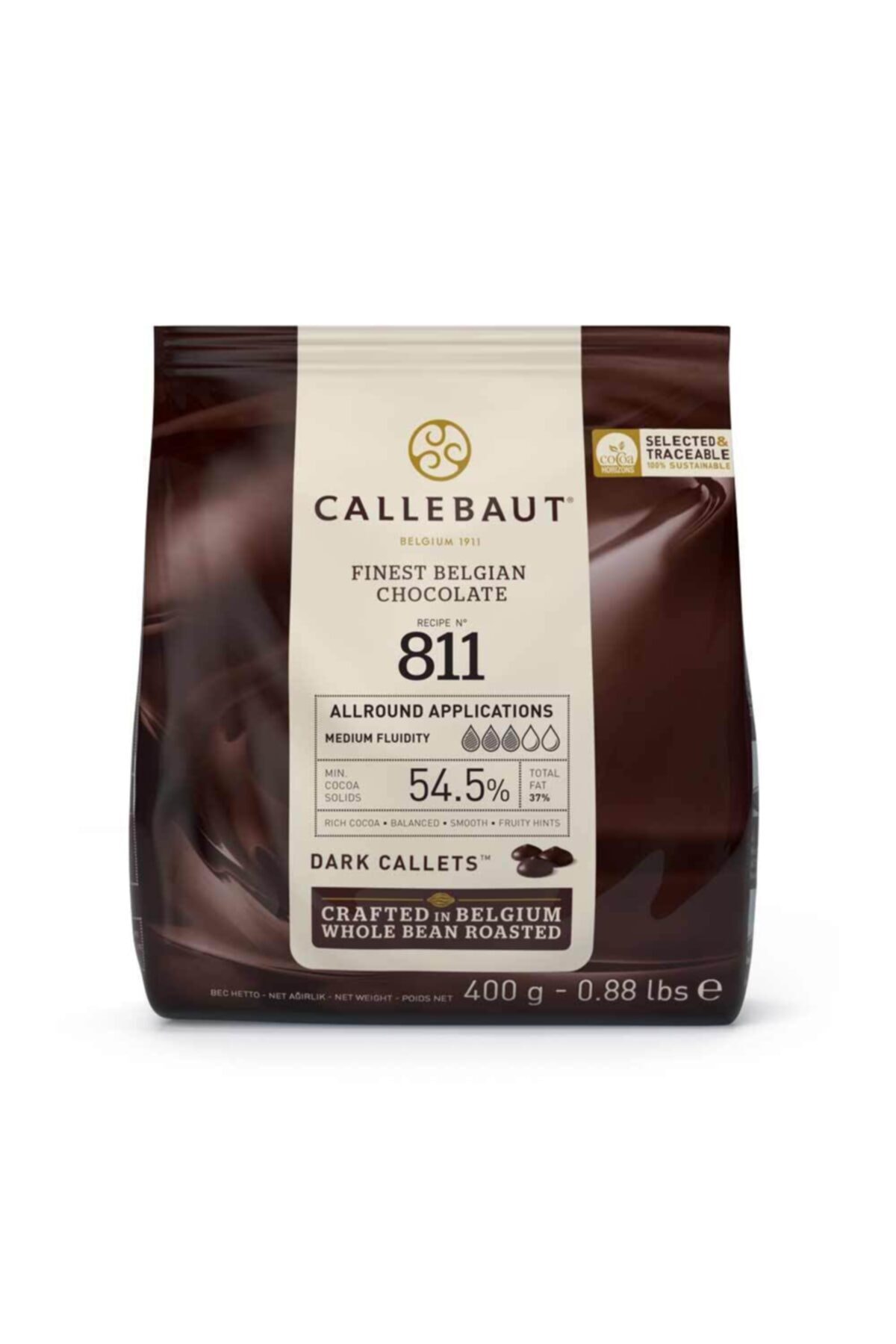Callebaut Bitter Drop Çikolata %54,5 400 Gr 811