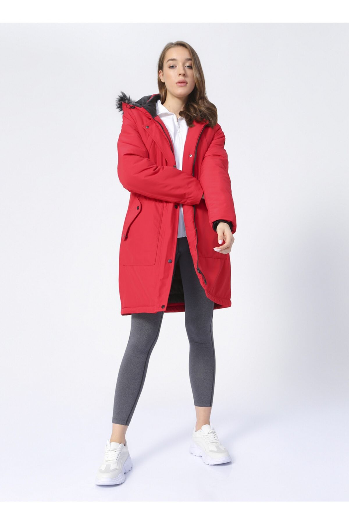 NATIONAL GEOGRAPHIC Parka, S, Kırmızı