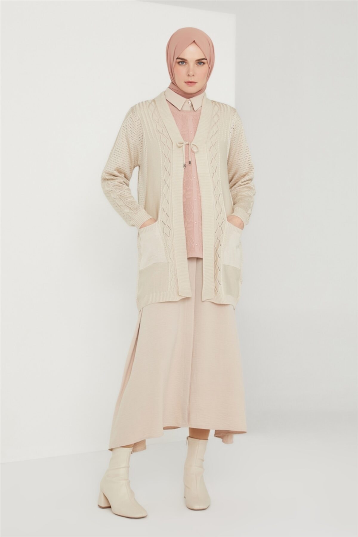 Armine Hırka 21kd9005 Taş