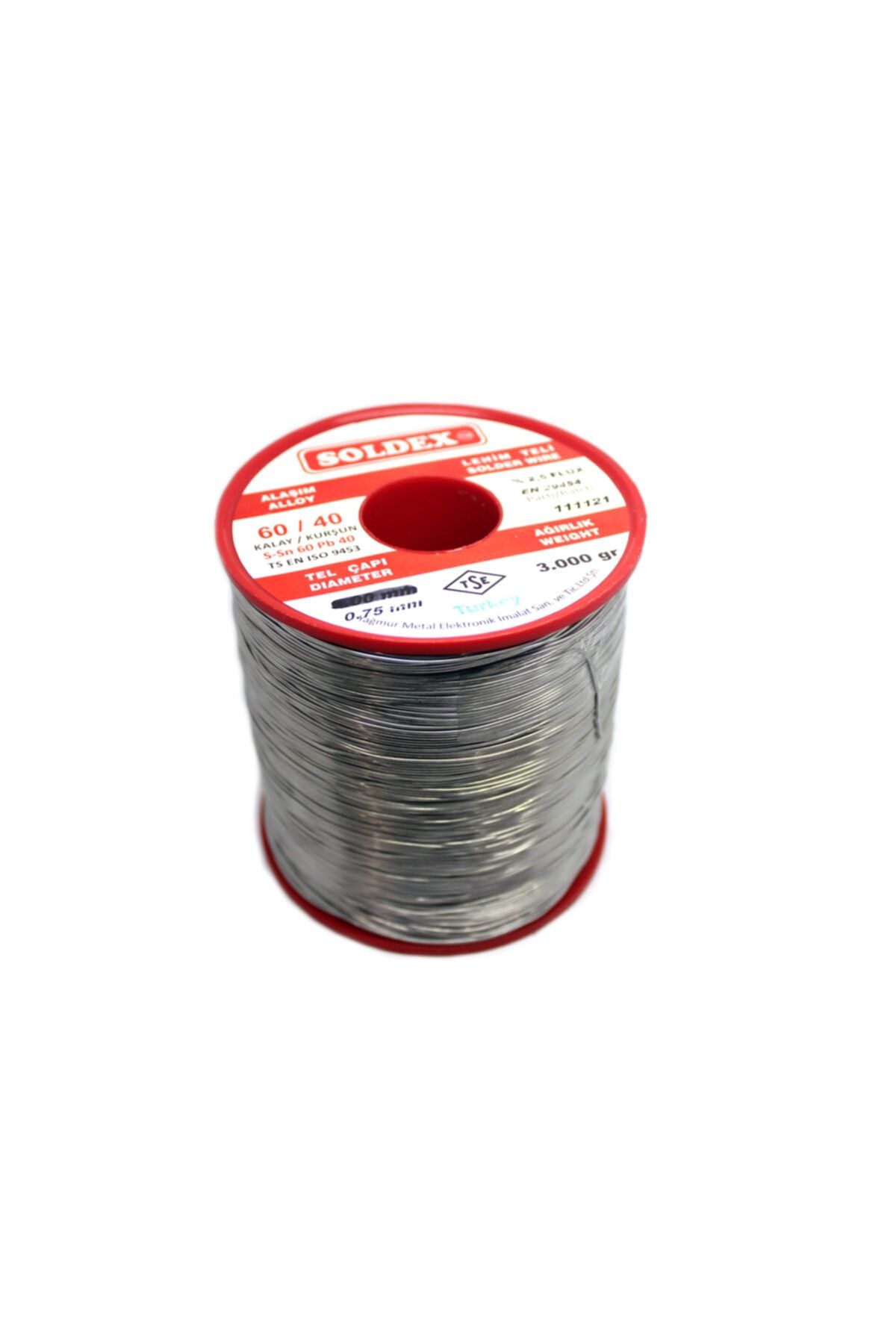 Soldex Lehim Teli 0.75mm 3000gr (sn60 Pb40)