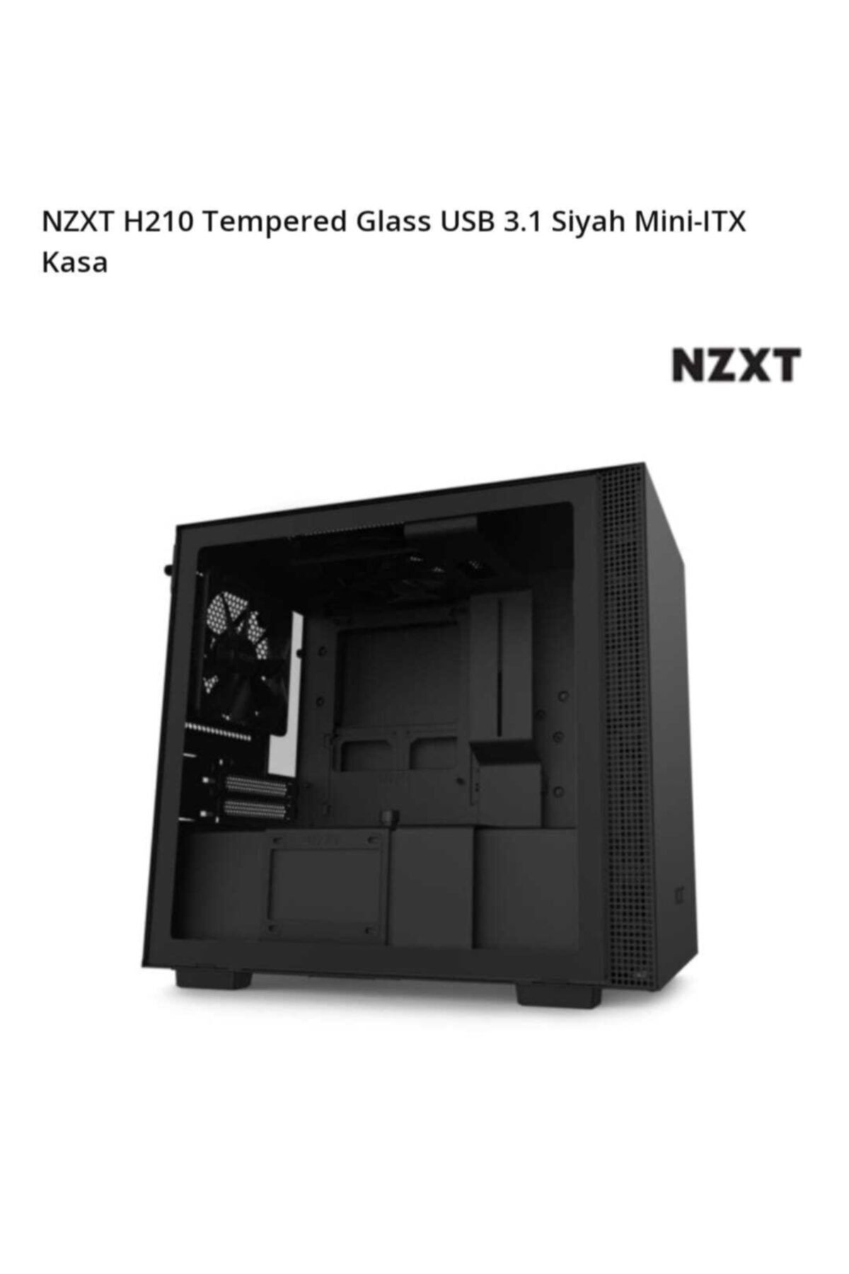 Nzxt H210 Mini-ıtx-case Siyah (PSU YOK)